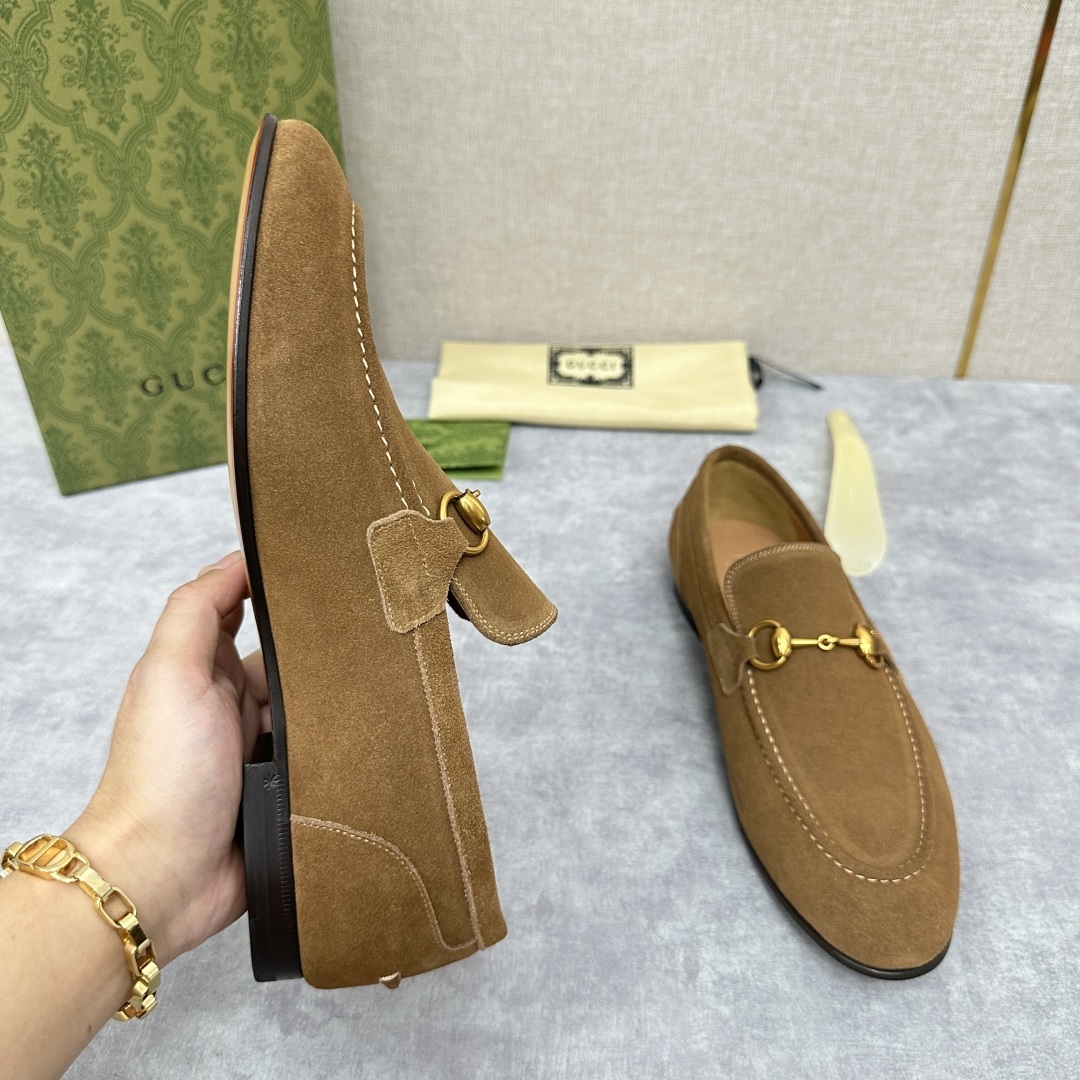 💋💍G家新品 GUCC* 古~ Jordaan系列男士马衔扣改色乐福鞋皮鞋 官方7,600 采用进