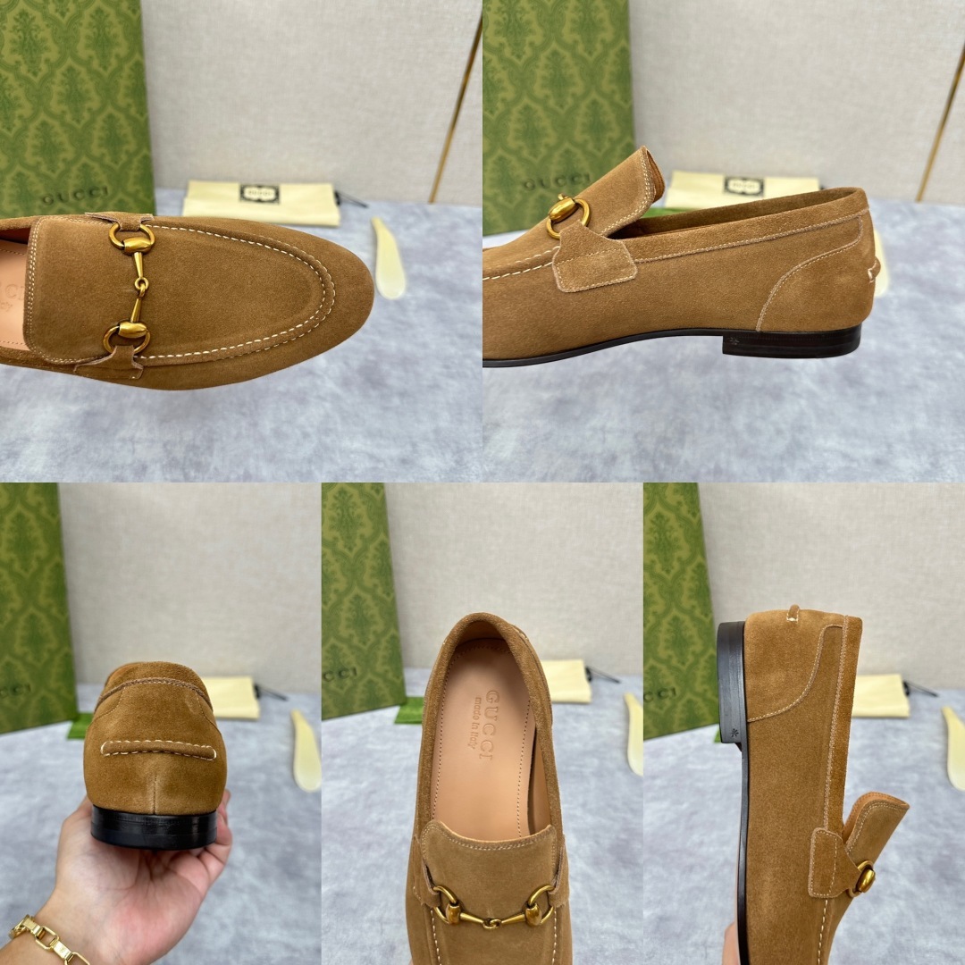 💋💍G家新品 GUCC* 古~ Jordaan系列男士马衔扣改色乐福鞋皮鞋 官方7,600 采用进