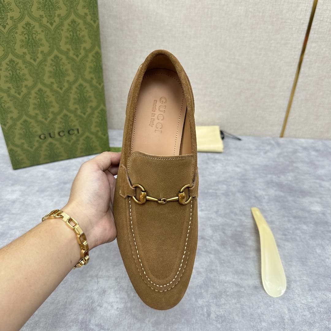 💋💍G家新品 GUCC* 古~ Jordaan系列男士马衔扣改色乐福鞋皮鞋 官方7,600 采用进