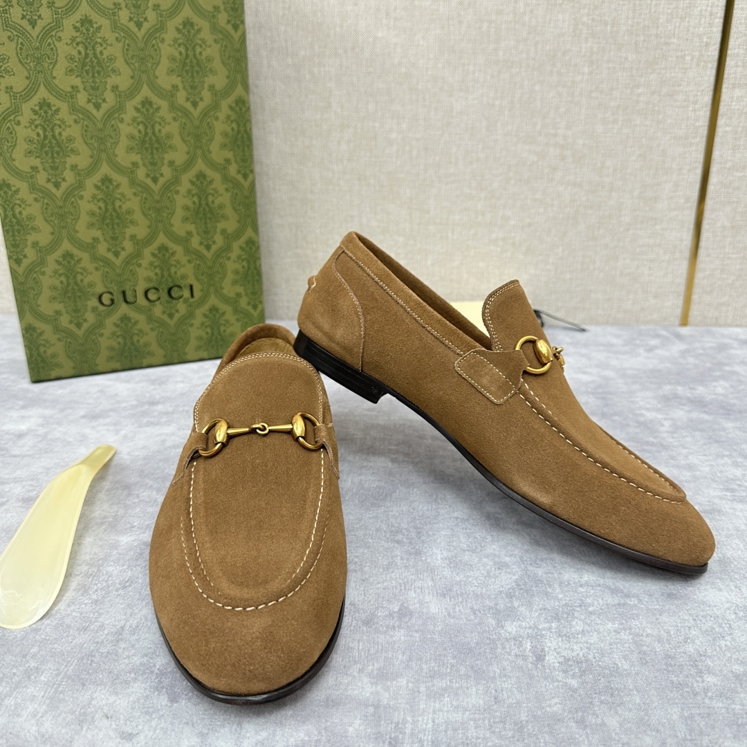 💋💍G家新品 GUCC* 古~ Jordaan系列男士马衔扣改色乐福鞋皮鞋 官方7,600 采用进