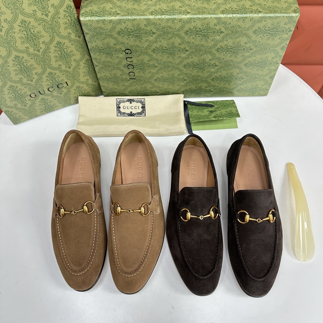 💋💍G家新品 GUCC* 古~ Jordaan系列男士马衔扣改色乐福鞋皮鞋 官方7,600 采用进