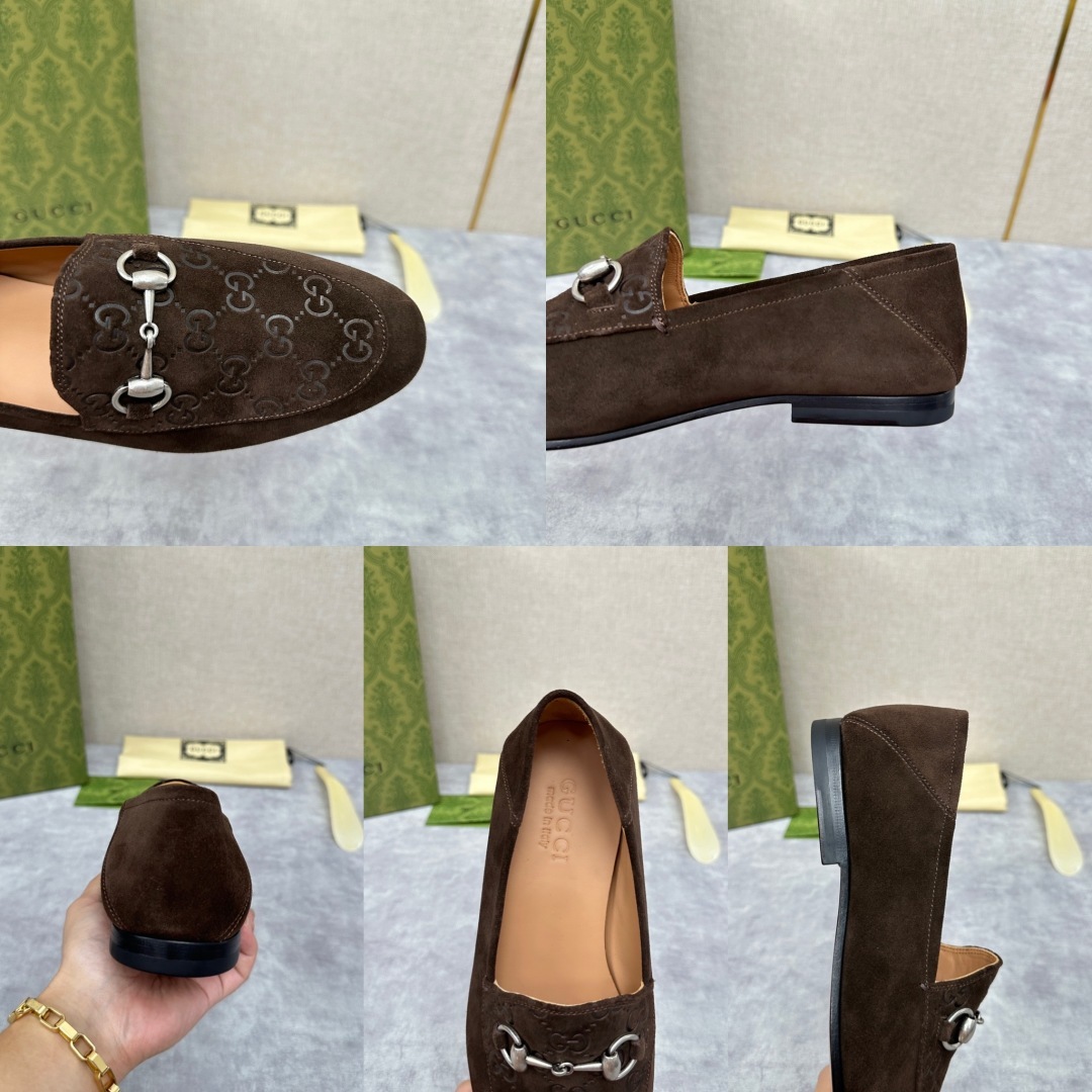 💋💍G家新品 GUCC* 古~ Jordaan系列男士马衔扣改色乐福鞋皮鞋 官方7,600 采用进
