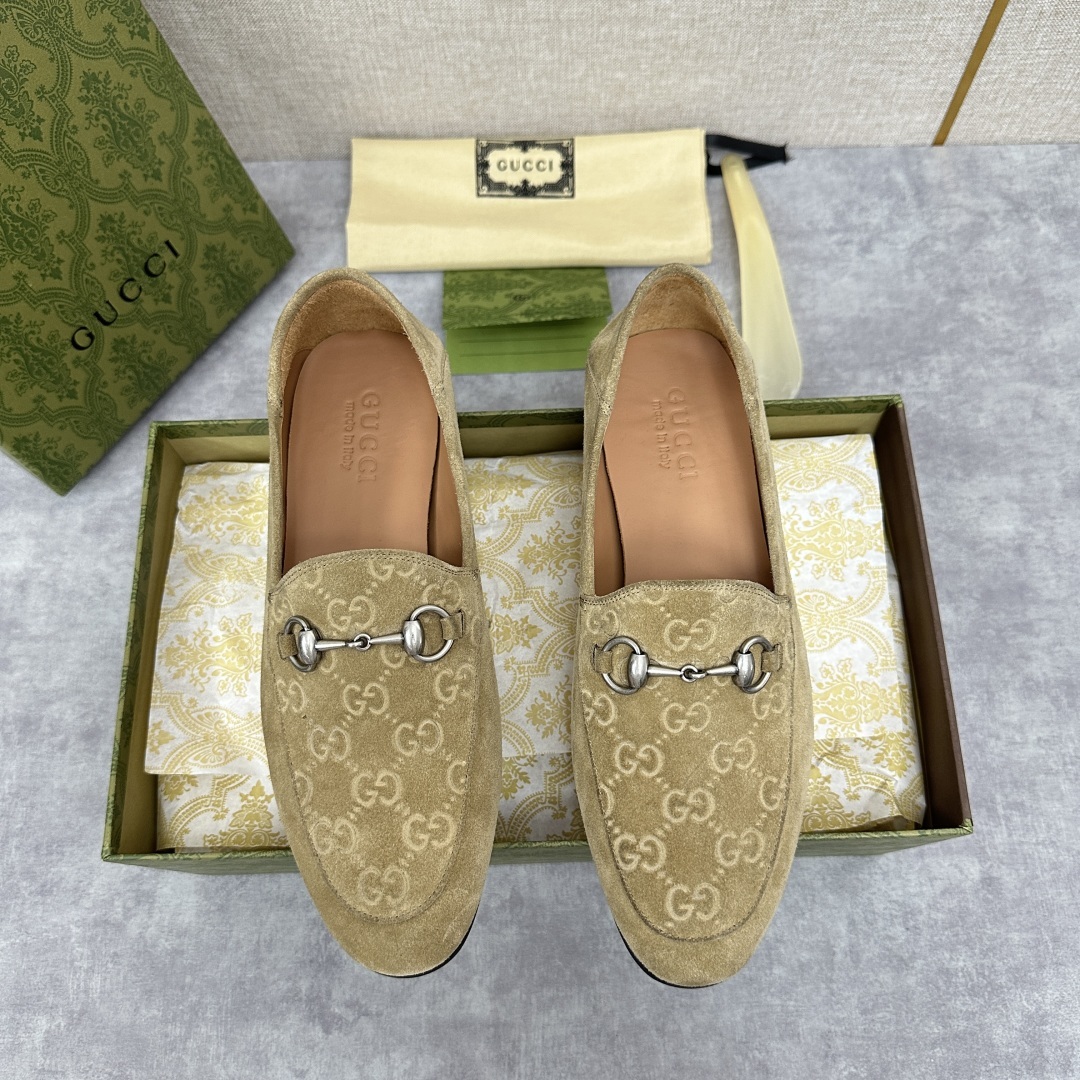 💋💍G家新品 GUCC* 古~ Jordaan系列男士马衔扣改色乐福鞋皮鞋 官方7,600 采用进