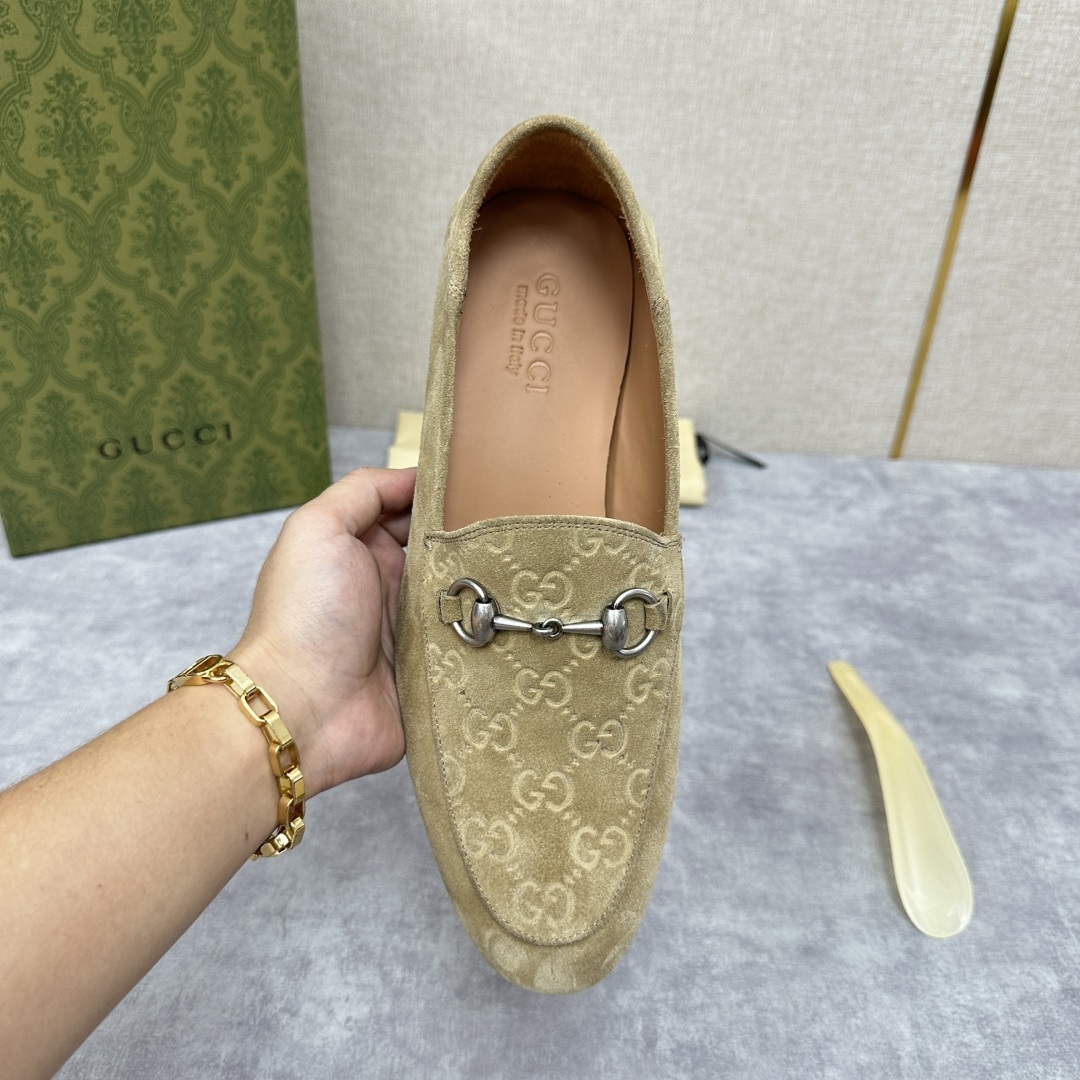 💋💍G家新品 GUCC* 古~ Jordaan系列男士马衔扣改色乐福鞋皮鞋 官方7,600 采用进