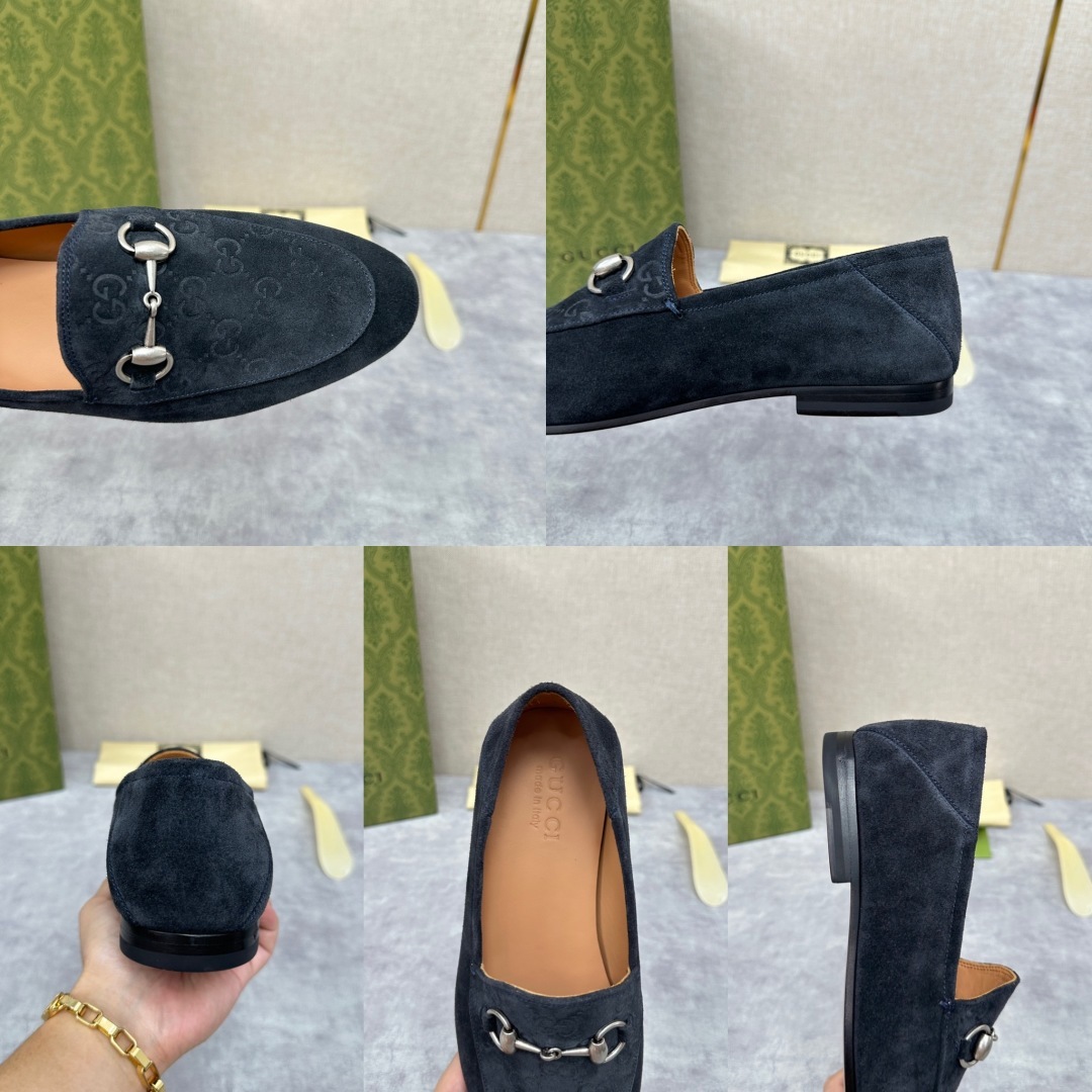 💋💍G家新品 GUCC* 古~ Jordaan系列男士马衔扣改色乐福鞋皮鞋 官方7,600 采用进