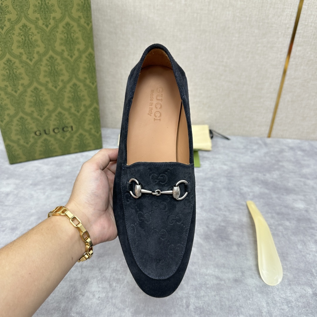💋💍G家新品 GUCC* 古~ Jordaan系列男士马衔扣改色乐福鞋皮鞋 官方7,600 采用进