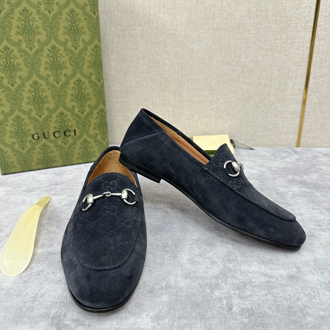 💋💍G家新品 GUCC* 古~ Jordaan系列男士马衔扣改色乐福鞋皮鞋 官方7,600 采用进