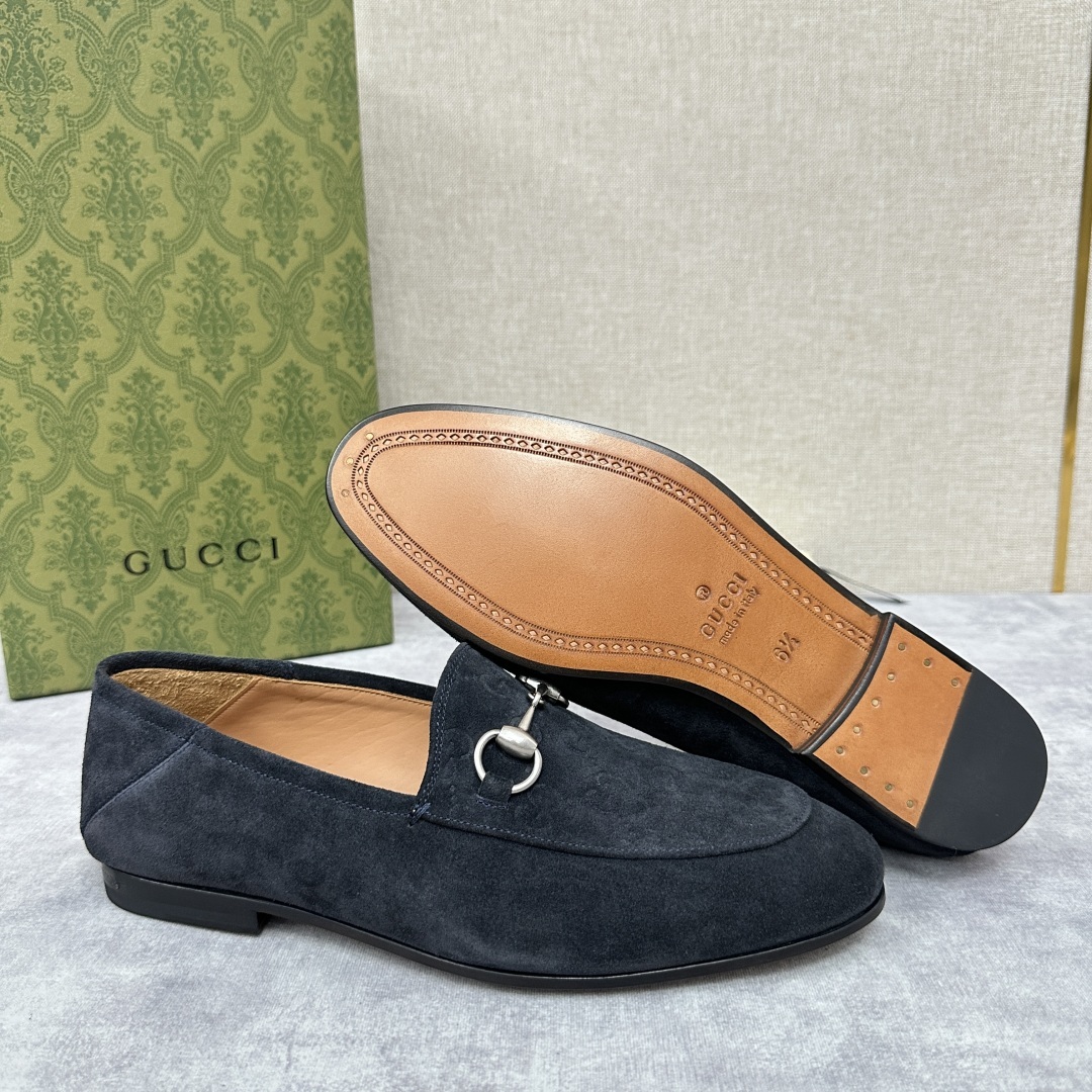 💋💍G家新品 GUCC* 古~ Jordaan系列男士马衔扣改色乐福鞋皮鞋 官方7,600 采用进