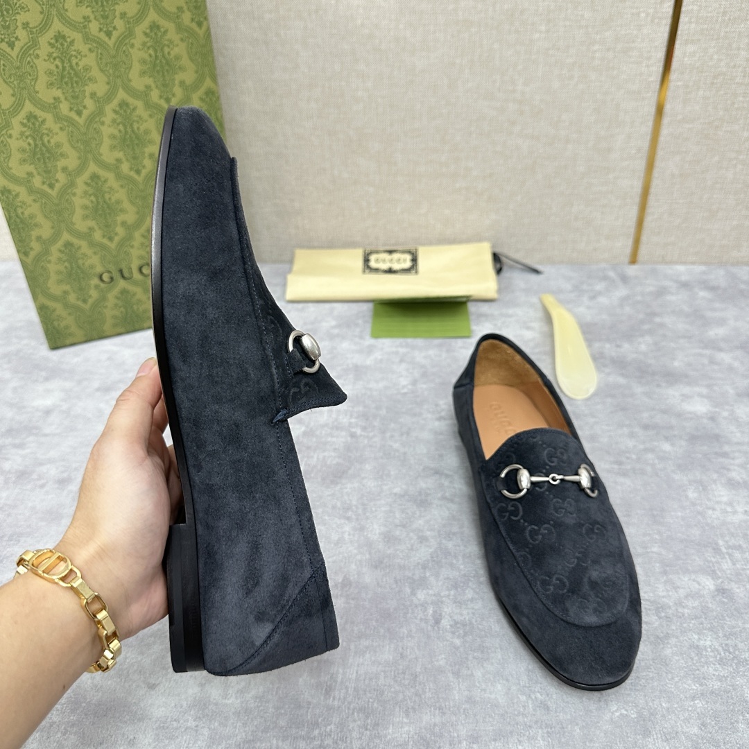 💋💍G家新品 GUCC* 古~ Jordaan系列男士马衔扣改色乐福鞋皮鞋 官方7,600 采用进