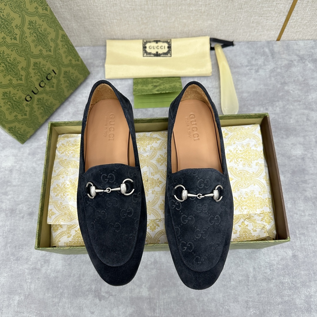 💋💍G家新品 GUCC* 古~ Jordaan系列男士马衔扣改色乐福鞋皮鞋 官方7,600 采用进