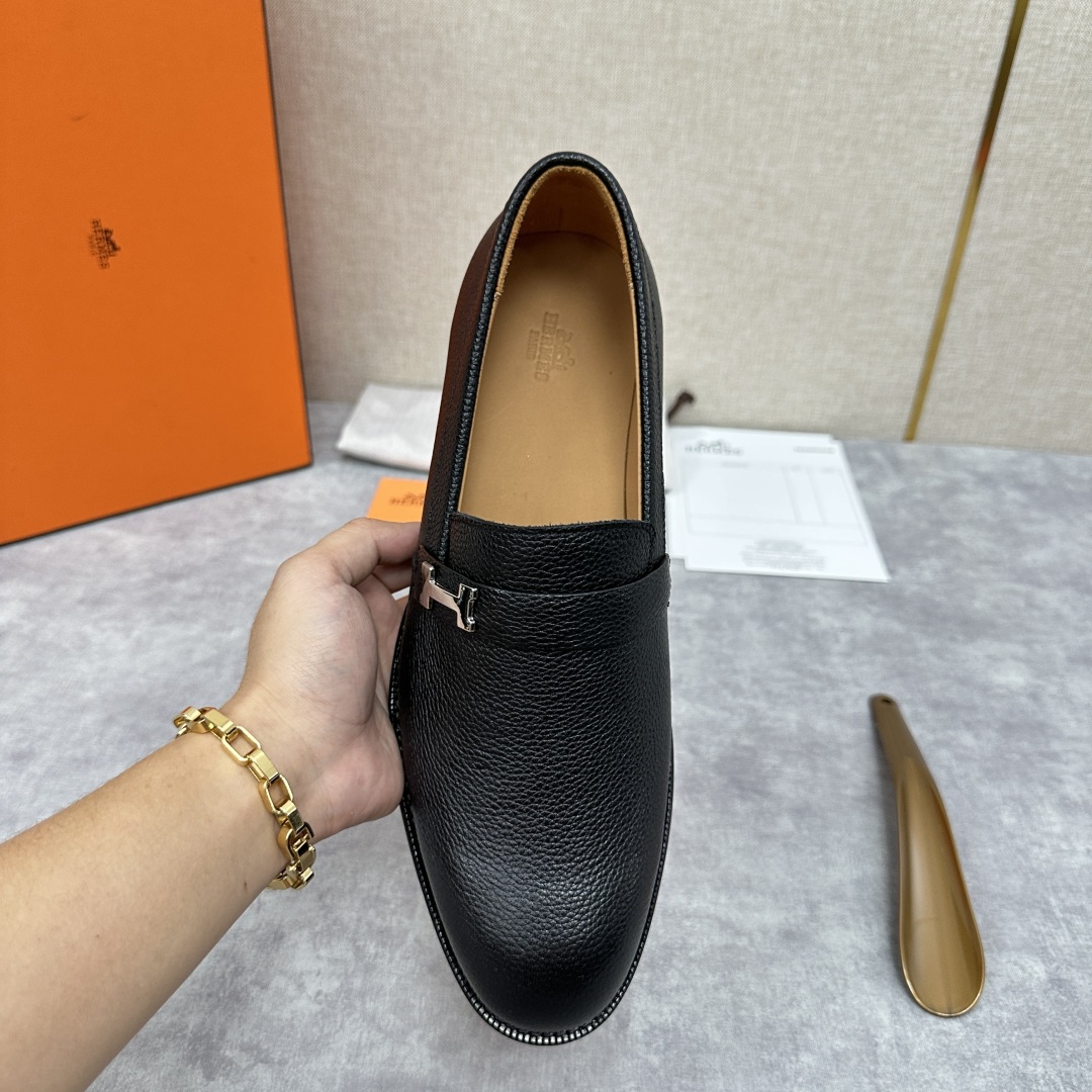 💋💍H家新品   Herme*  爱马-仕  julio乐福鞋皮鞋       官方RM B 11.15