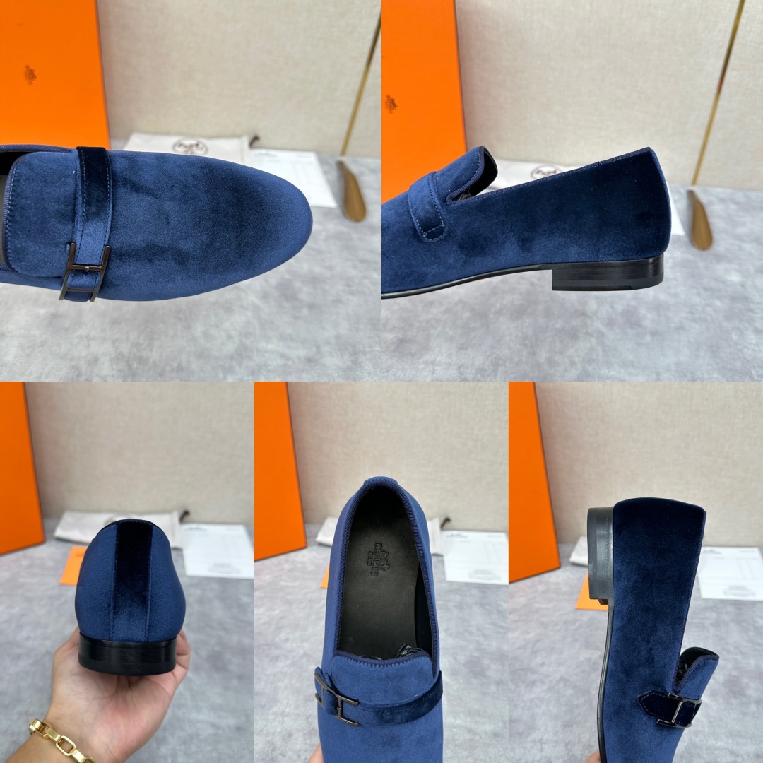 💋💍H家新品   Herme*  爱马-仕  julio乐福鞋皮鞋       官方RM B 11.15