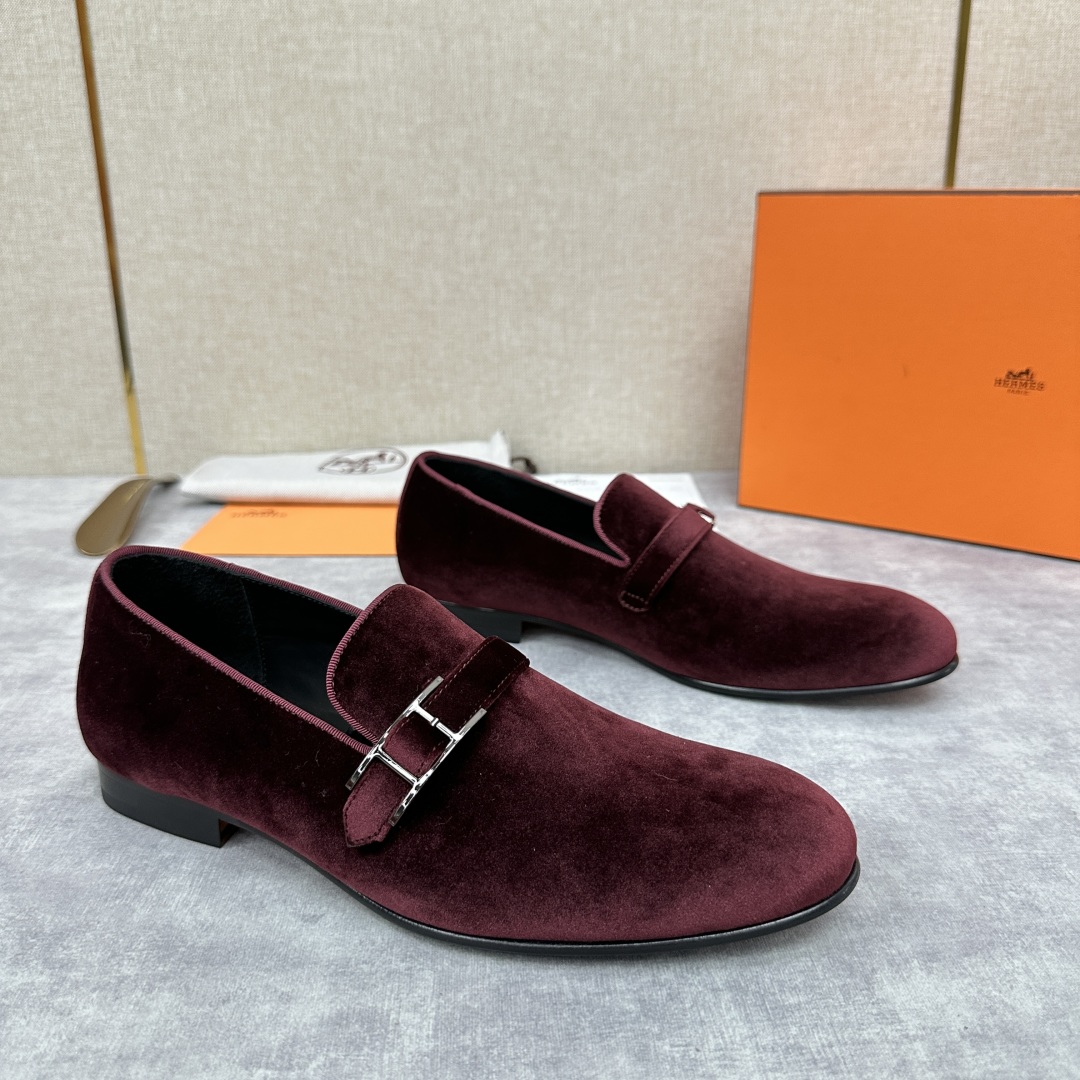 💋💍H家新品   Herme*  爱马-仕  julio乐福鞋皮鞋       官方RM B 11.15