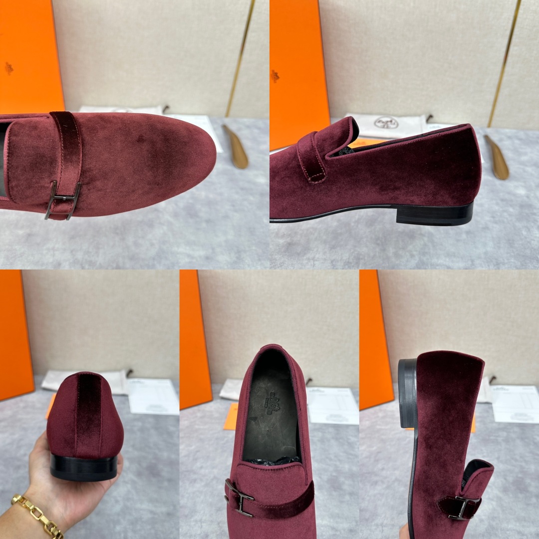 💋💍H家新品   Herme*  爱马-仕  julio乐福鞋皮鞋       官方RM B 11.15