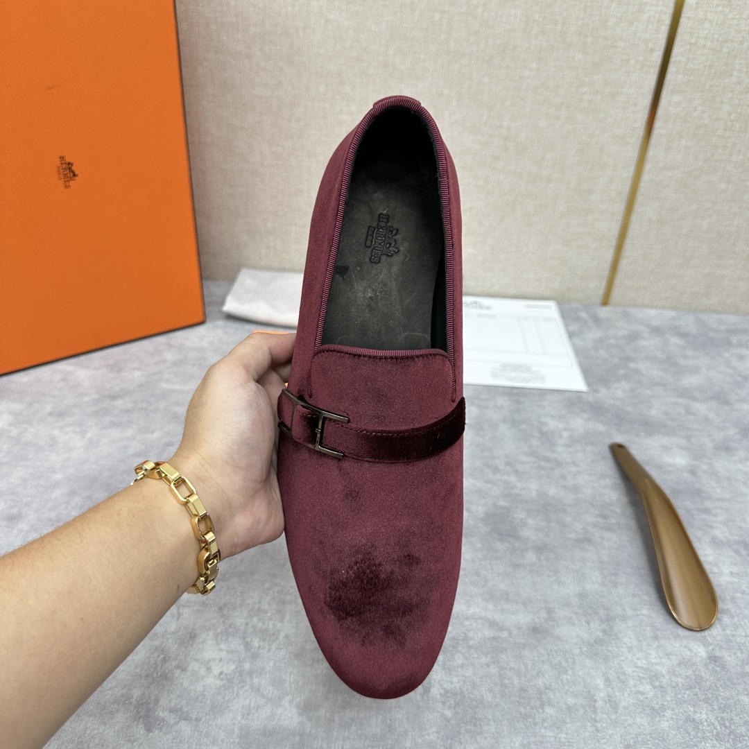 💋💍H家新品   Herme*  爱马-仕  julio乐福鞋皮鞋       官方RM B 11.15