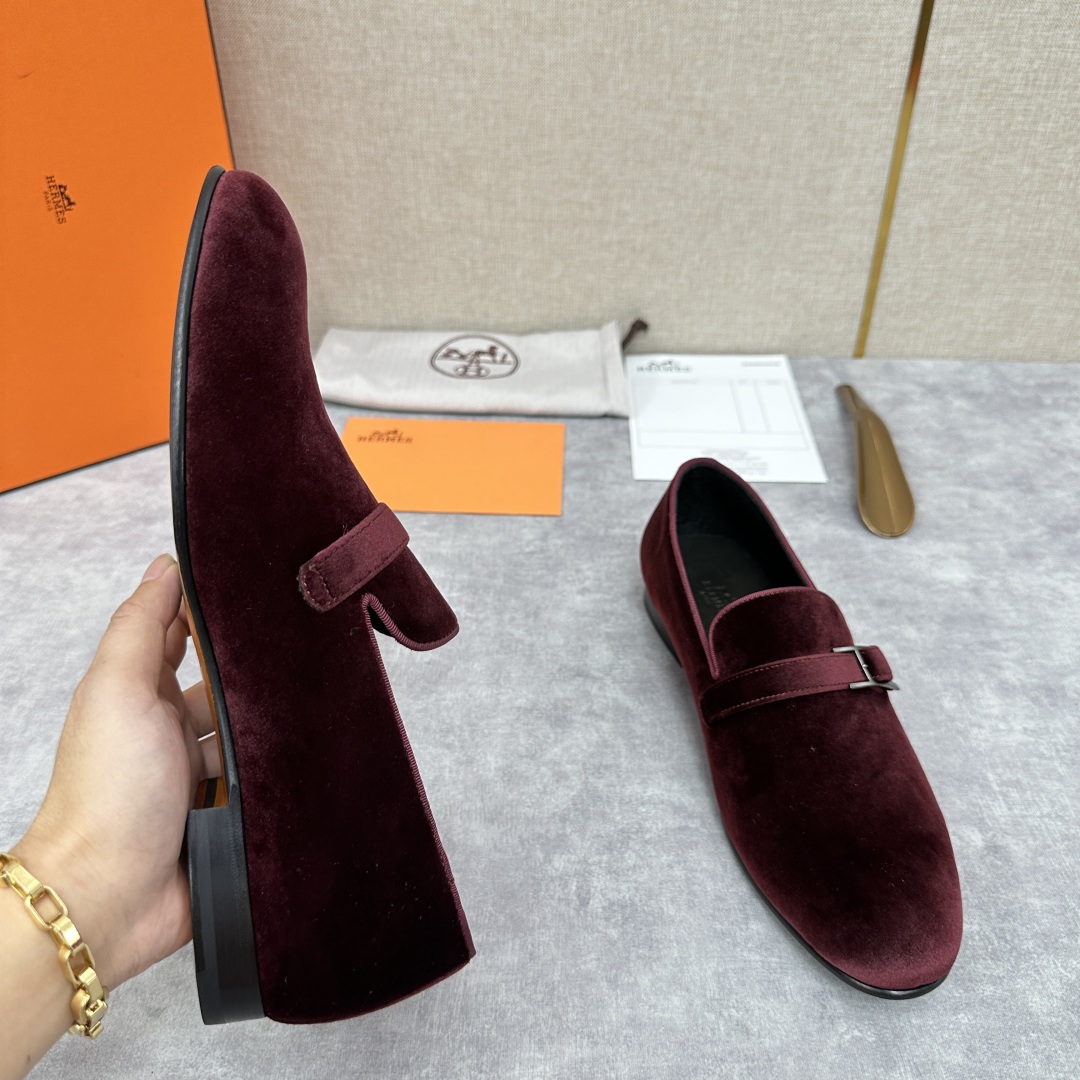 💋💍H家新品   Herme*  爱马-仕  julio乐福鞋皮鞋       官方RM B 11.15