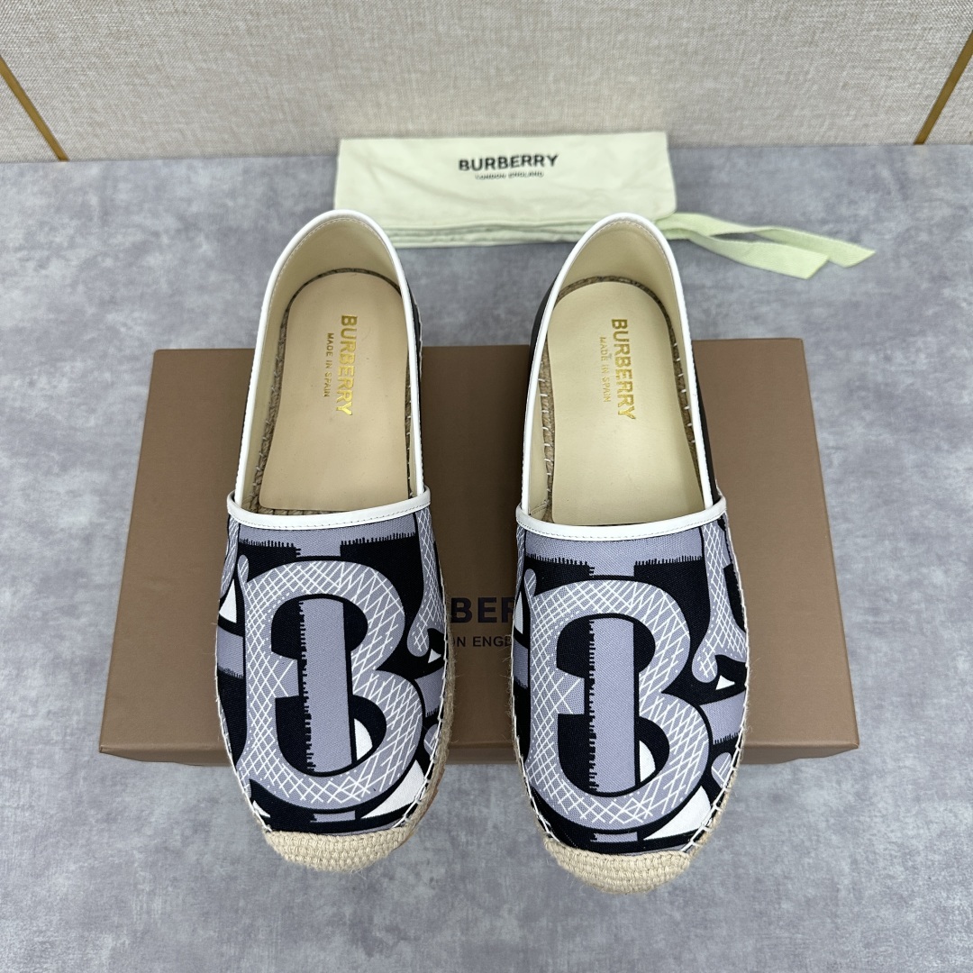 💋💍B家 渠道出口公司级订单 春夏季新品 草编渔夫鞋来袭 踏青春季必备鞋,鞋面采用原版棉质格纹帆布/彩印