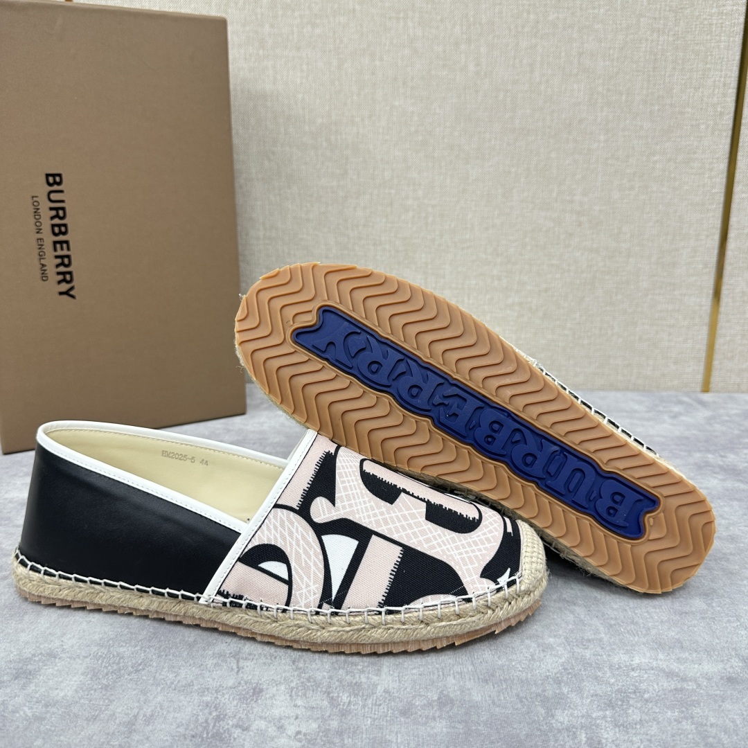 💋💍B家 渠道出口公司级订单 春夏季新品 草编渔夫鞋来袭 踏青春季必备鞋,鞋面采用原版棉质格纹帆布/彩印