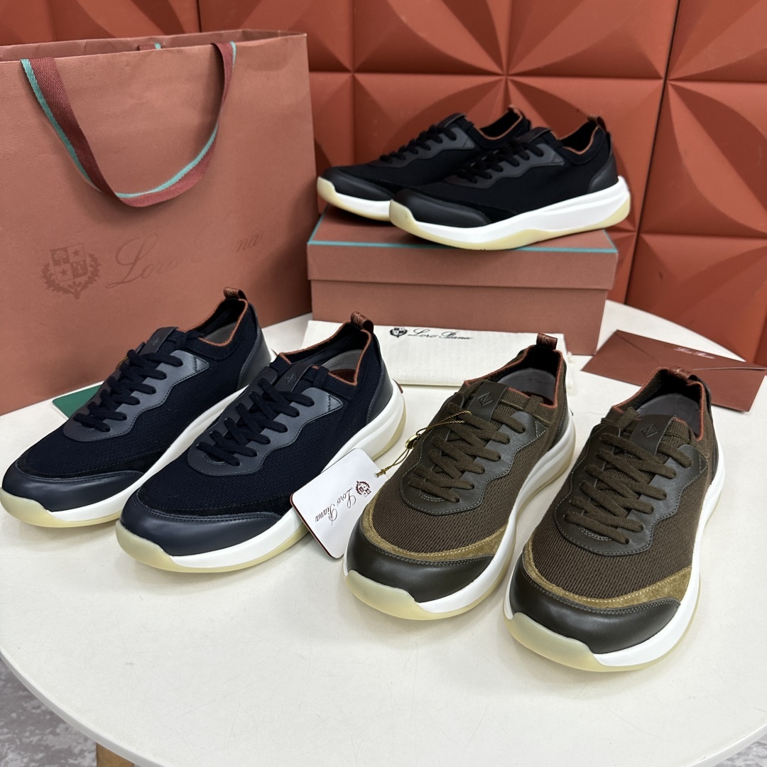 💋💍LP 家新品运动鞋 Loro Pian* 诺悠*翩雅 Week End Walk 男士飞