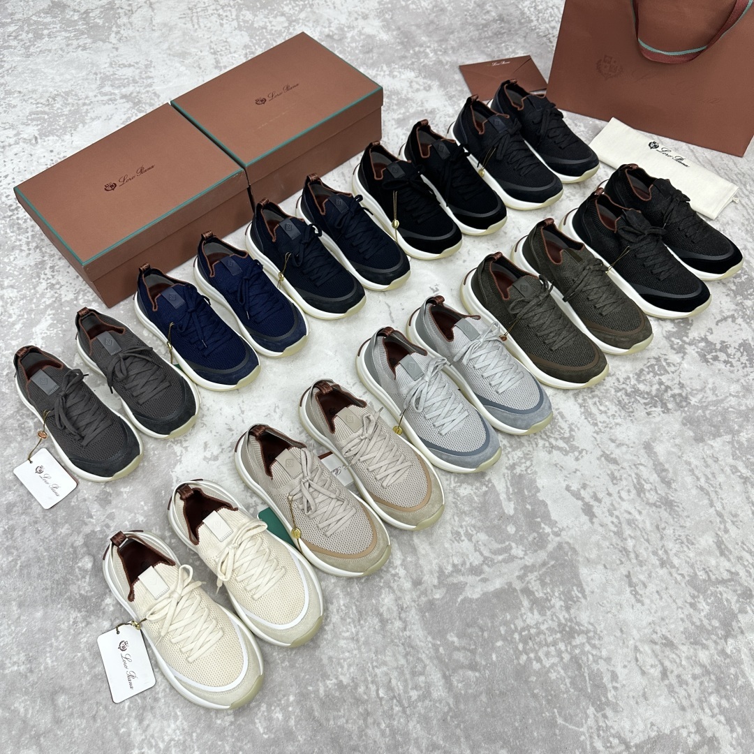 💋💍LP 家新品运动鞋 Loro Pian* 诺悠*翩雅 Week End Walk 男士飞