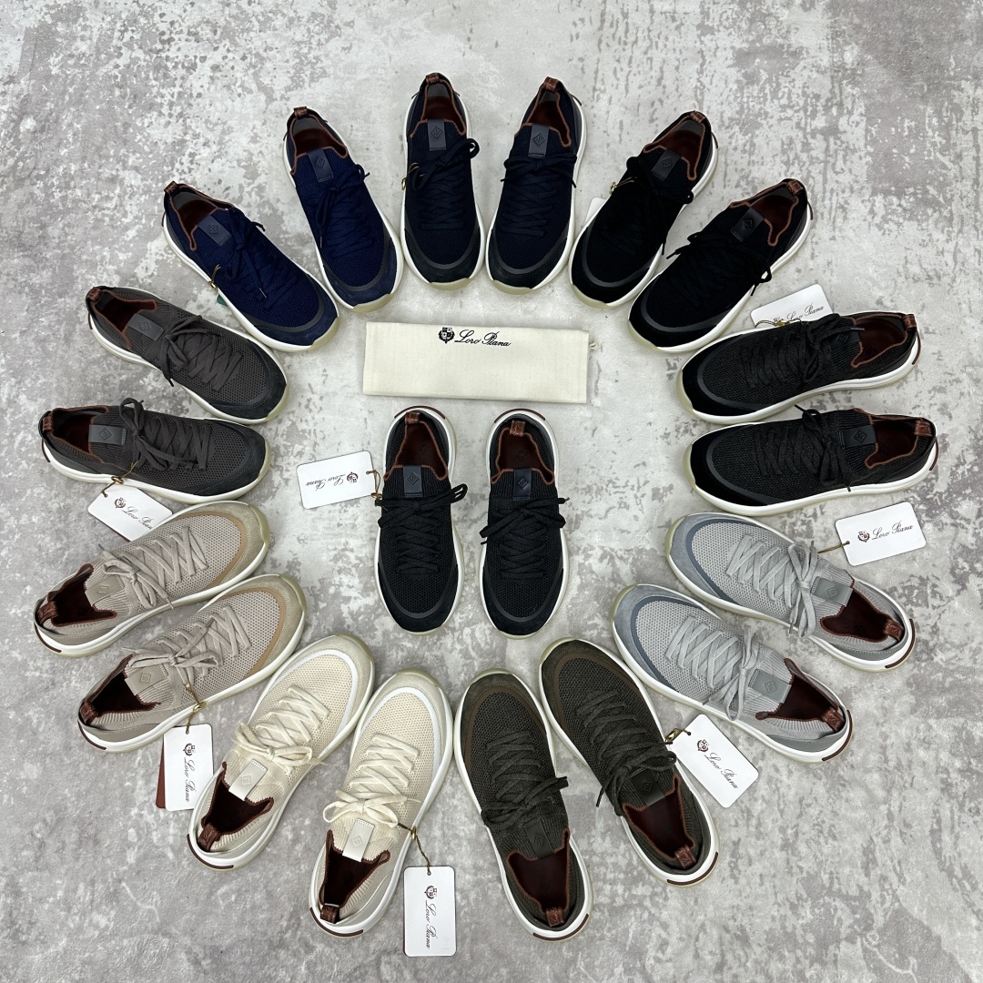 💋💍LP 家新品运动鞋 Loro Pian* 诺悠*翩雅 Week End Walk 男士飞