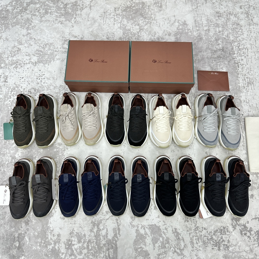 💋💍LP 家新品运动鞋 Loro Pian* 诺悠*翩雅 Week End Walk 男士飞