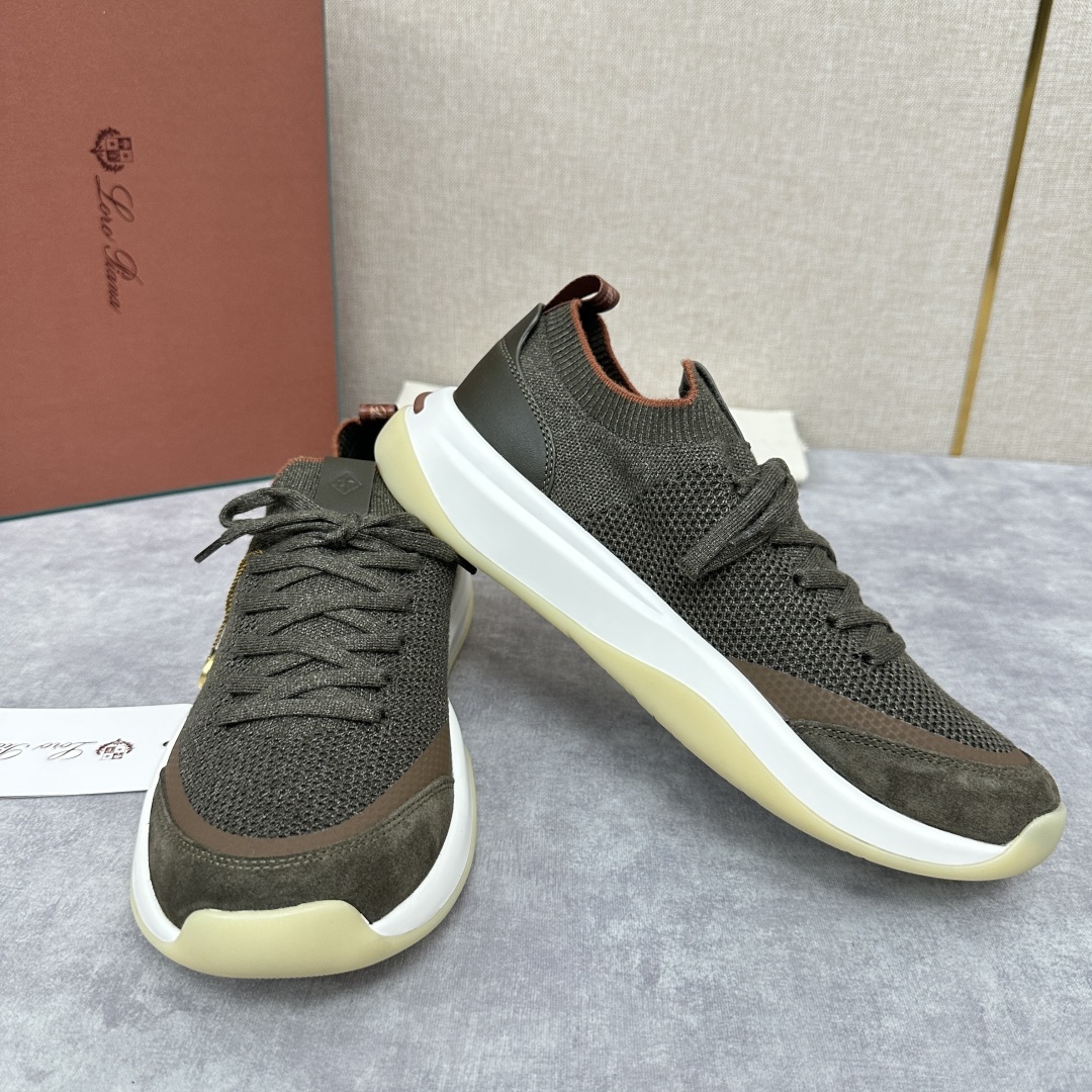 💋💍LP 家新品运动鞋 Loro Pian* 诺悠*翩雅 Week End Walk 男士飞