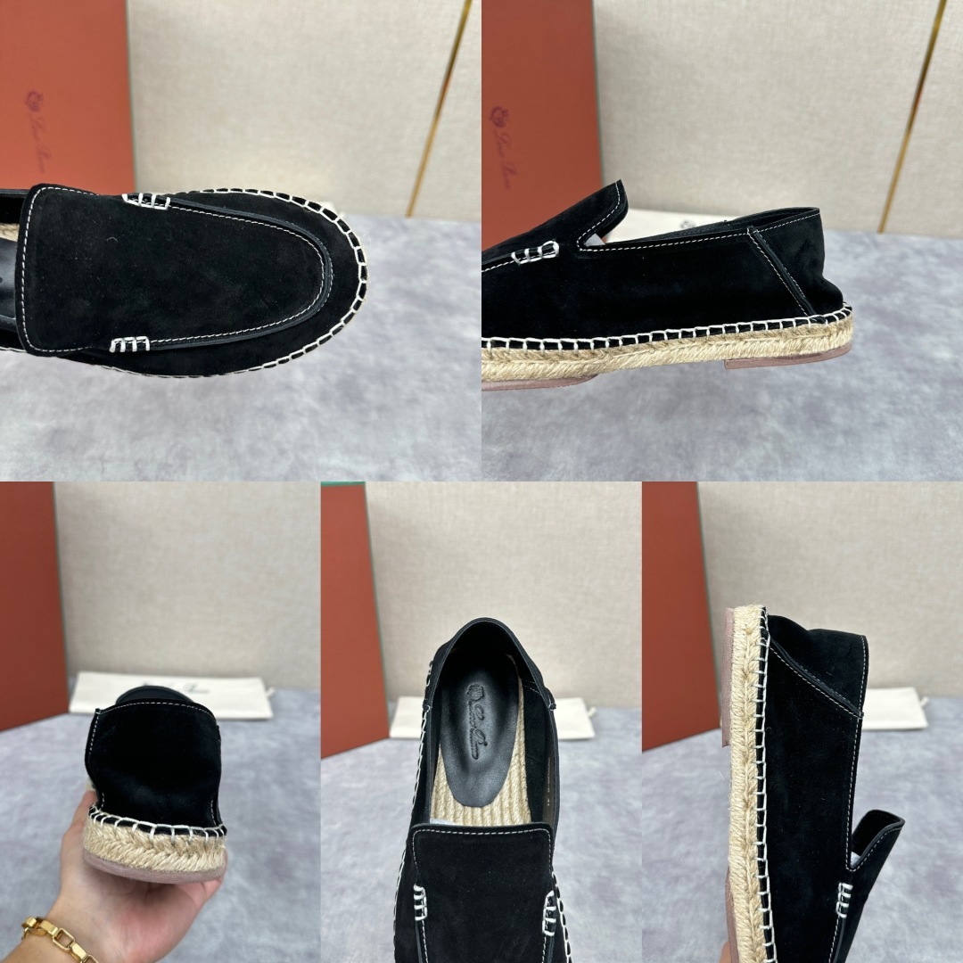 💋💍LP家新品 Loro Pian* 诺悠*翩雅 休闲一脚蹬乐福鞋男士渔夫鞋 选用磨砂牛皮手