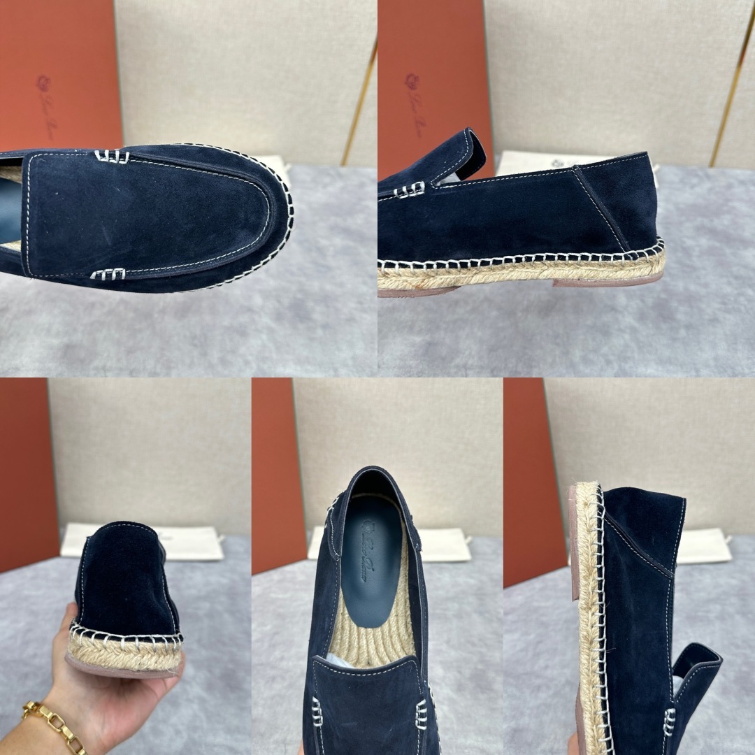 💋💍LP家新品 Loro Pian* 诺悠*翩雅 休闲一脚蹬乐福鞋男士渔夫鞋 选用磨砂牛皮手