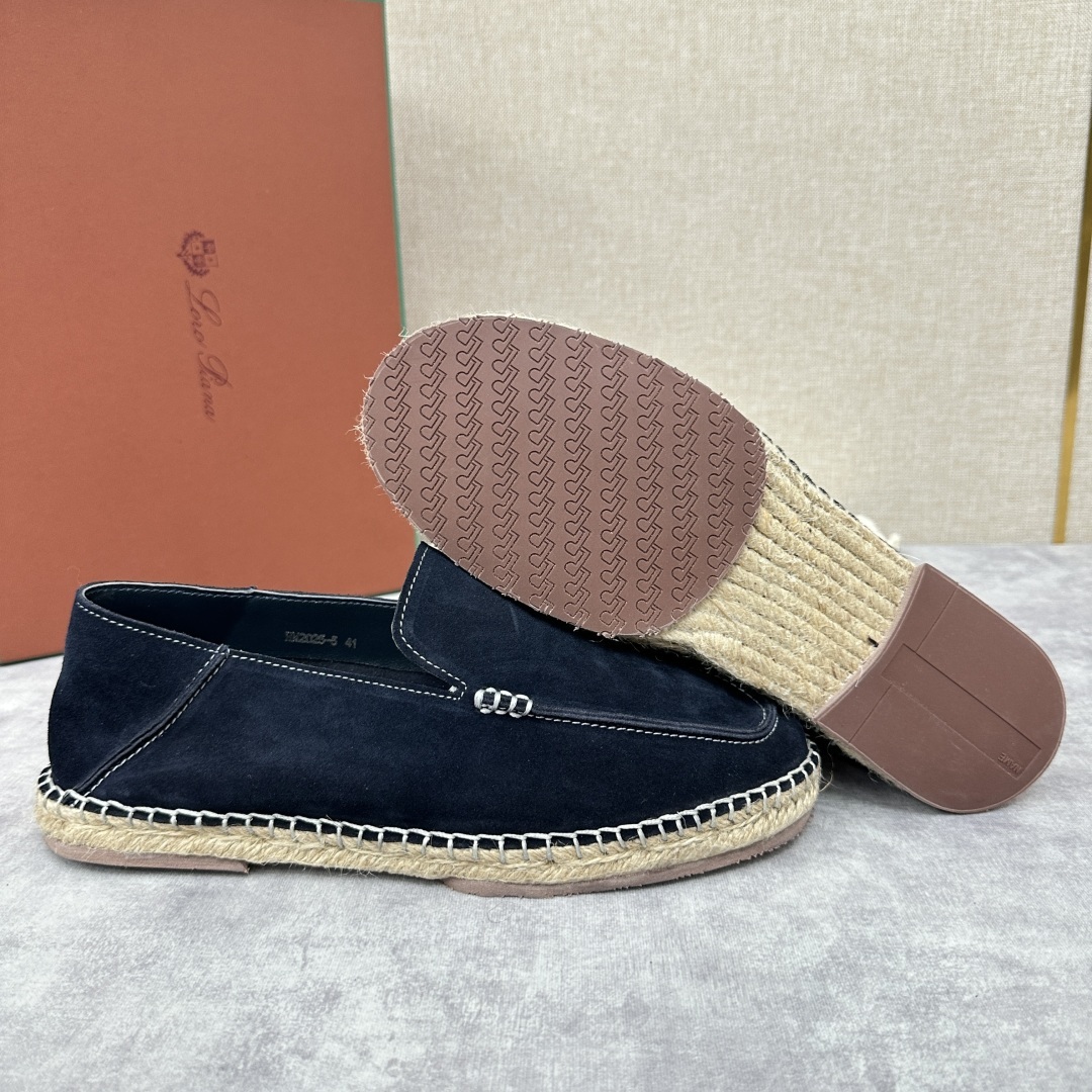 💋💍LP家新品 Loro Pian* 诺悠*翩雅 休闲一脚蹬乐福鞋男士渔夫鞋 选用磨砂牛皮手