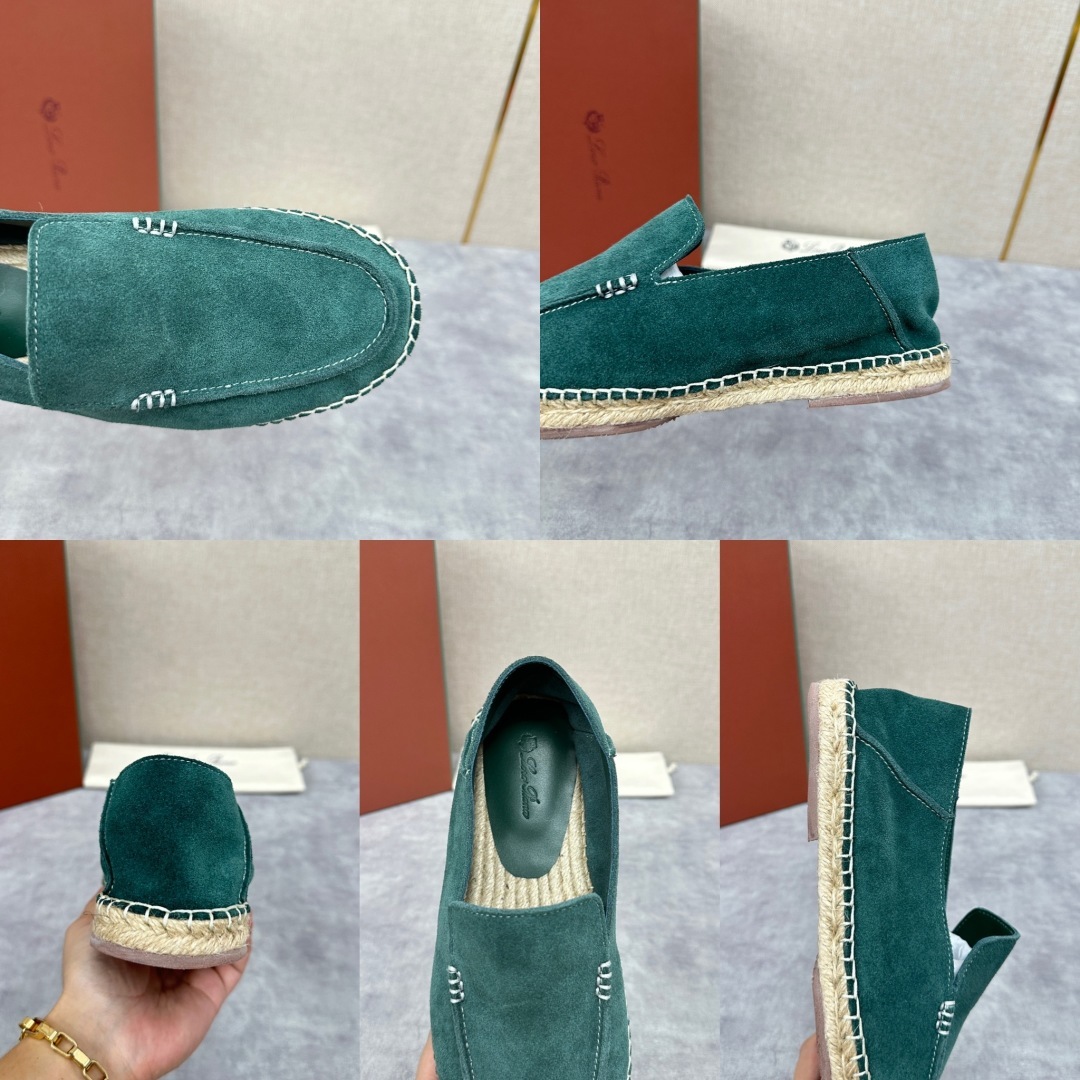 💋💍LP家新品 Loro Pian* 诺悠*翩雅 休闲一脚蹬乐福鞋男士渔夫鞋 选用磨砂牛皮手
