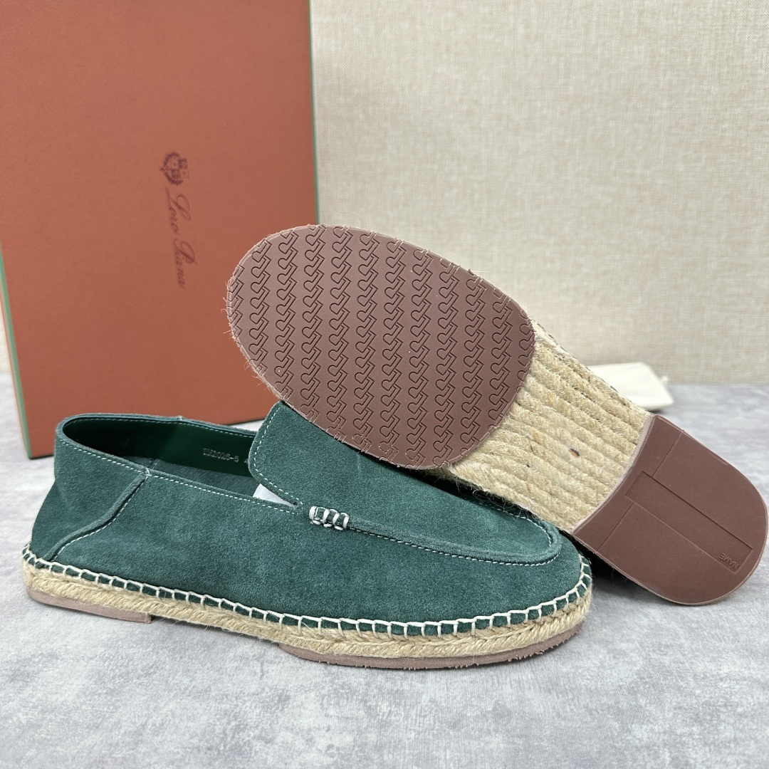 💋💍LP家新品 Loro Pian* 诺悠*翩雅 休闲一脚蹬乐福鞋男士渔夫鞋 选用磨砂牛皮手