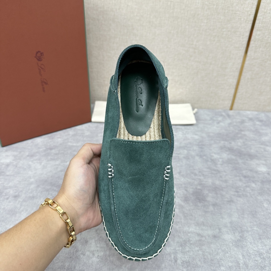 💋💍LP家新品 Loro Pian* 诺悠*翩雅 休闲一脚蹬乐福鞋男士渔夫鞋 选用磨砂牛皮手