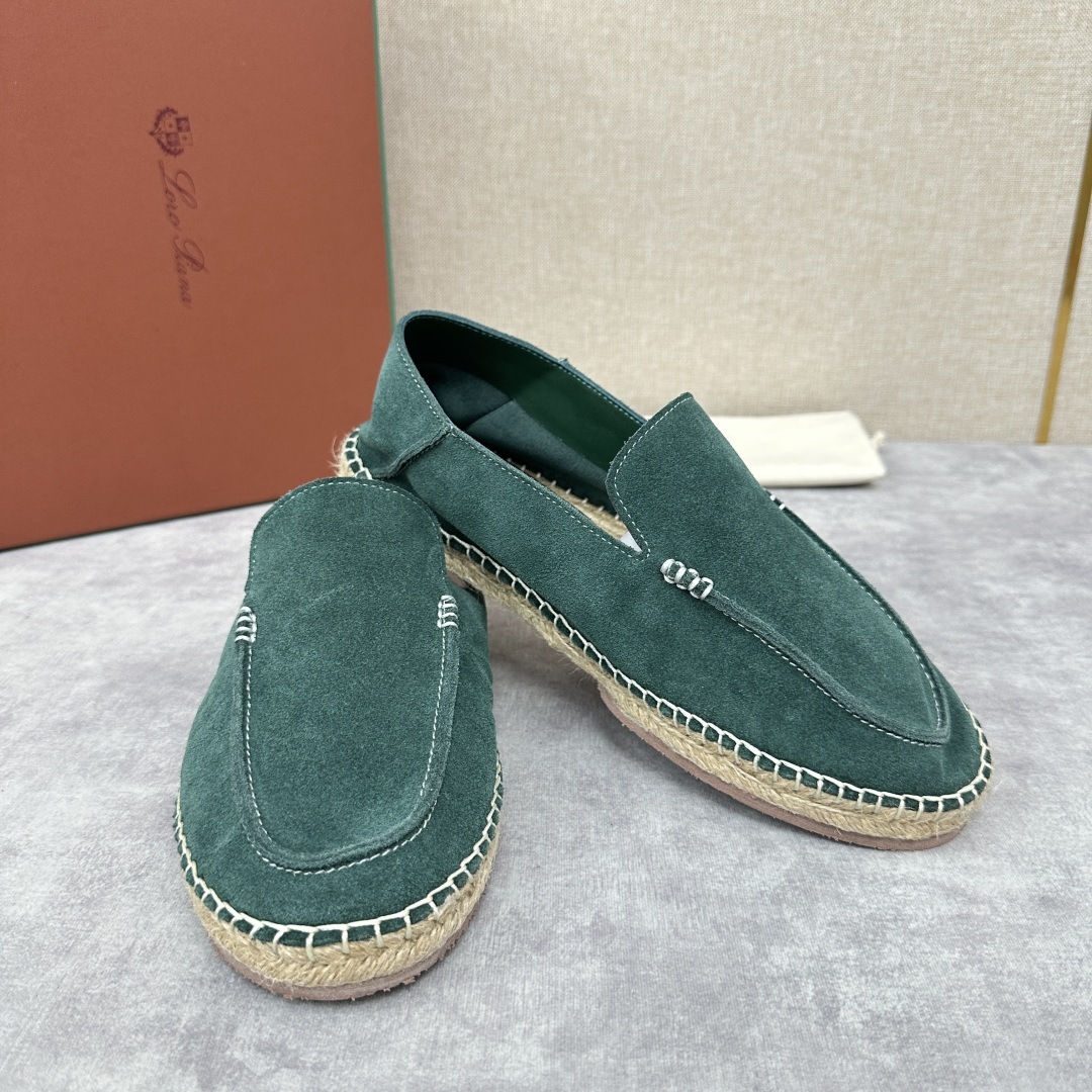 💋💍LP家新品 Loro Pian* 诺悠*翩雅 休闲一脚蹬乐福鞋男士渔夫鞋 选用磨砂牛皮手