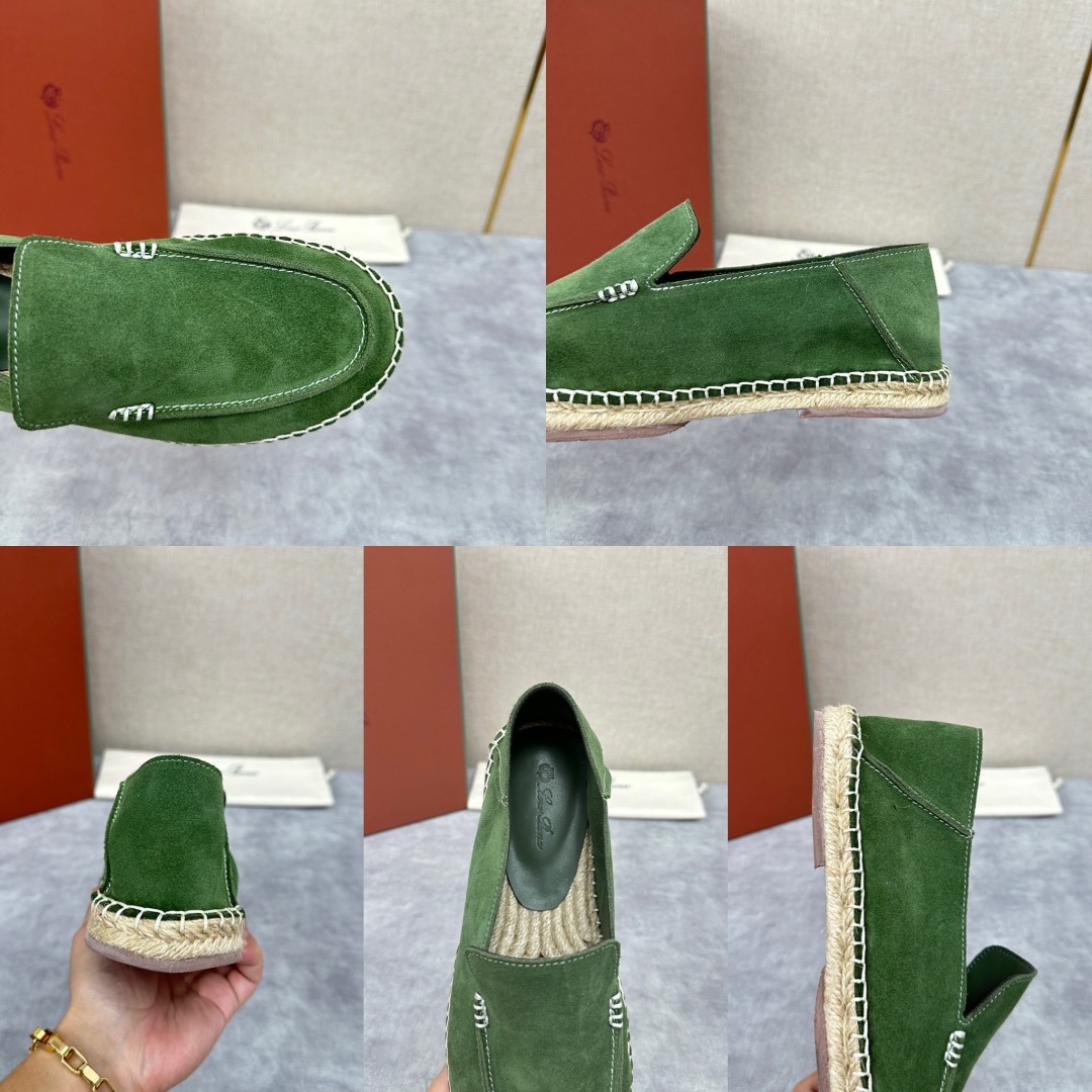 💋💍LP家新品 Loro Pian* 诺悠*翩雅 休闲一脚蹬乐福鞋男士渔夫鞋 选用磨砂牛皮手