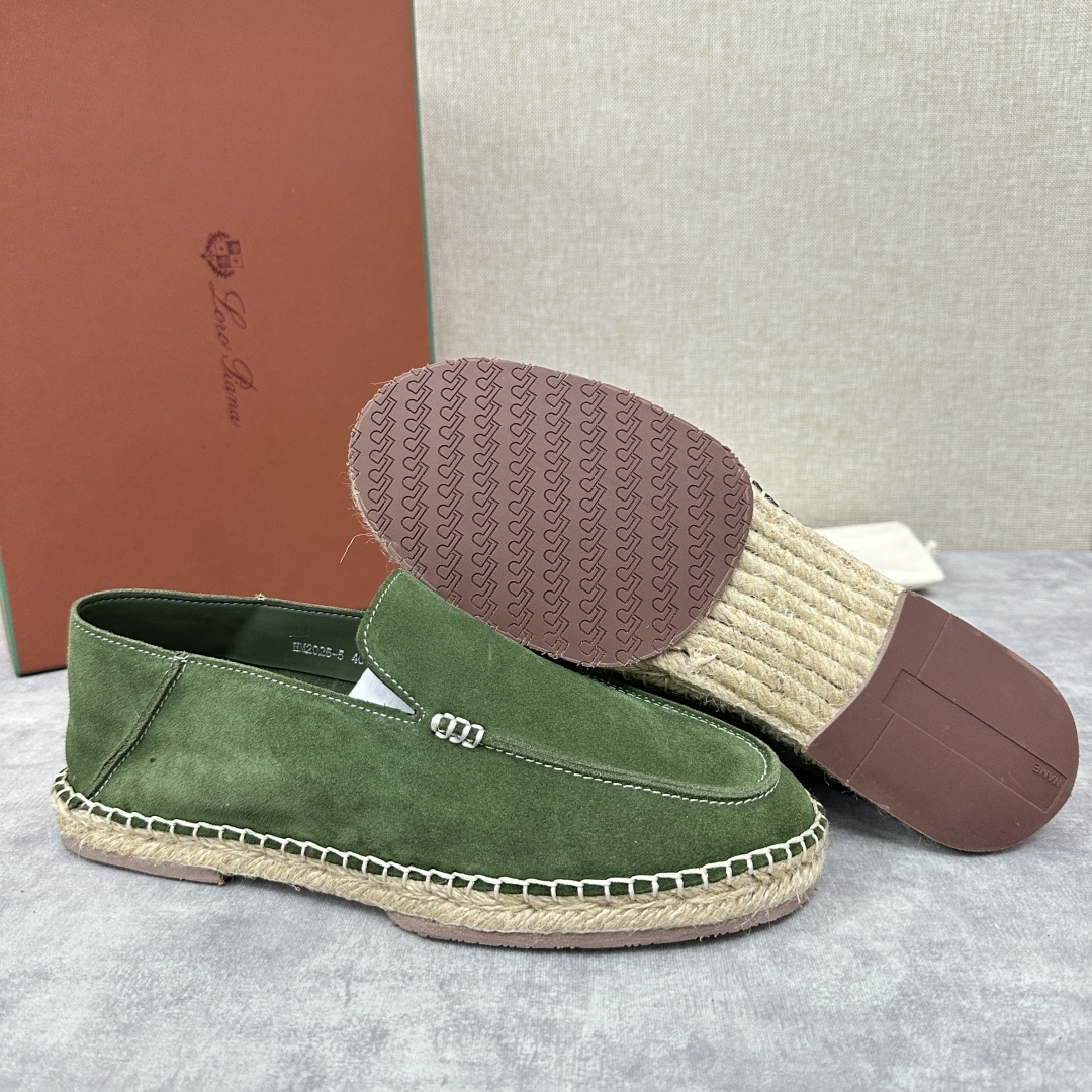 💋💍LP家新品 Loro Pian* 诺悠*翩雅 休闲一脚蹬乐福鞋男士渔夫鞋 选用磨砂牛皮手