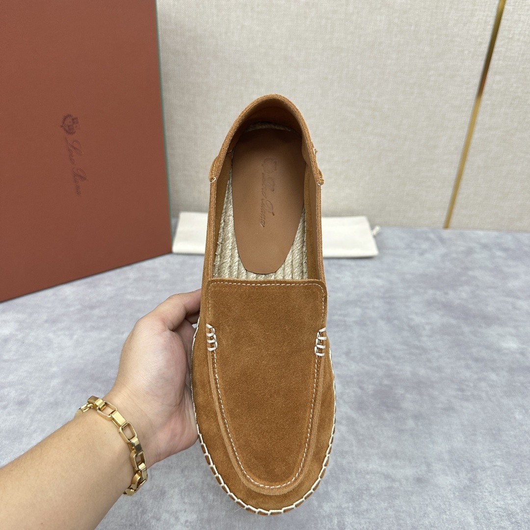 💋💍LP家新品 Loro Pian* 诺悠*翩雅 休闲一脚蹬乐福鞋男士渔夫鞋 选用磨砂牛皮手