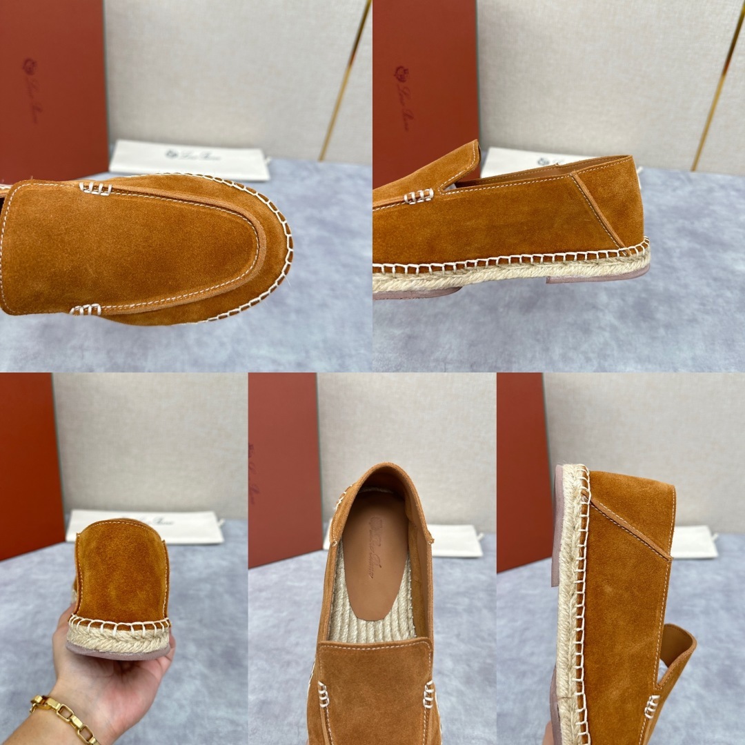 💋💍LP家新品 Loro Pian* 诺悠*翩雅 休闲一脚蹬乐福鞋男士渔夫鞋 选用磨砂牛皮手