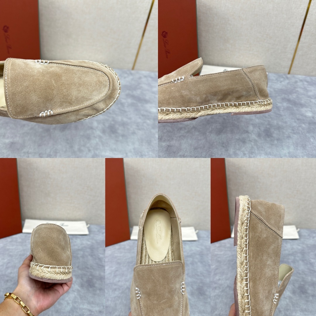 💋💍LP家新品 Loro Pian* 诺悠*翩雅 休闲一脚蹬乐福鞋男士渔夫鞋 选用磨砂牛皮手