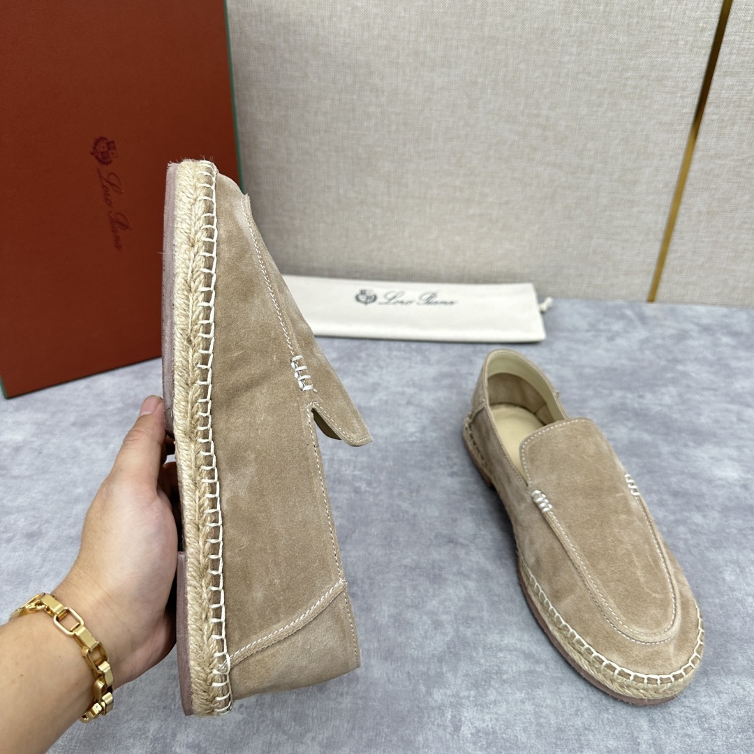 💋💍LP家新品 Loro Pian* 诺悠*翩雅 休闲一脚蹬乐福鞋男士渔夫鞋 选用磨砂牛皮手