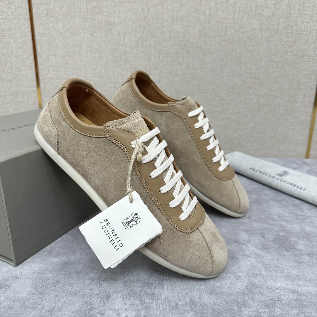 💋💍BC家 Brunello Cucinell* 绒面革纤薄胶底鞋 官方 8,500 新品