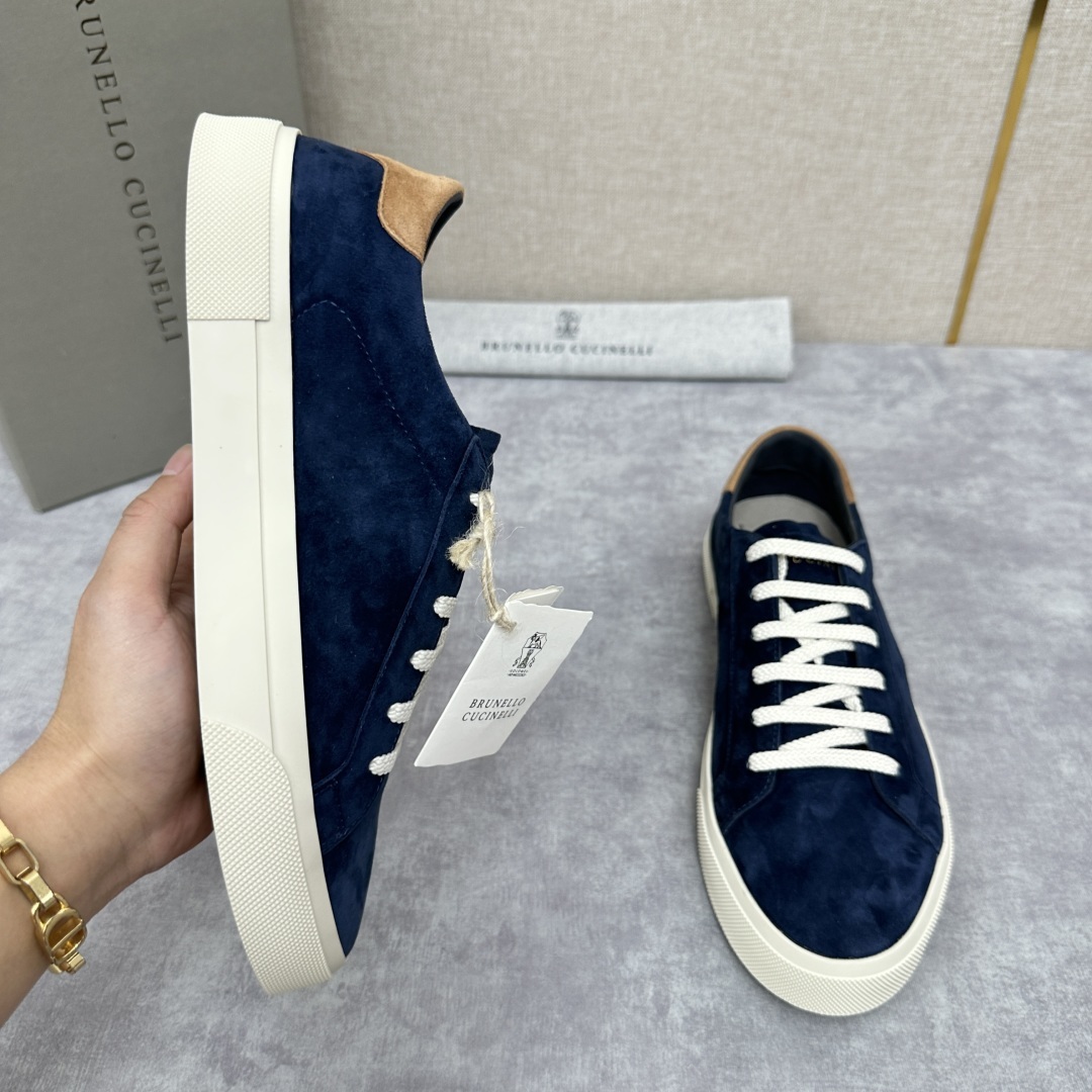 💋💍BC家 Brunello Cucinell* 绒面革胶底鞋 官方 9,900 新品男款休