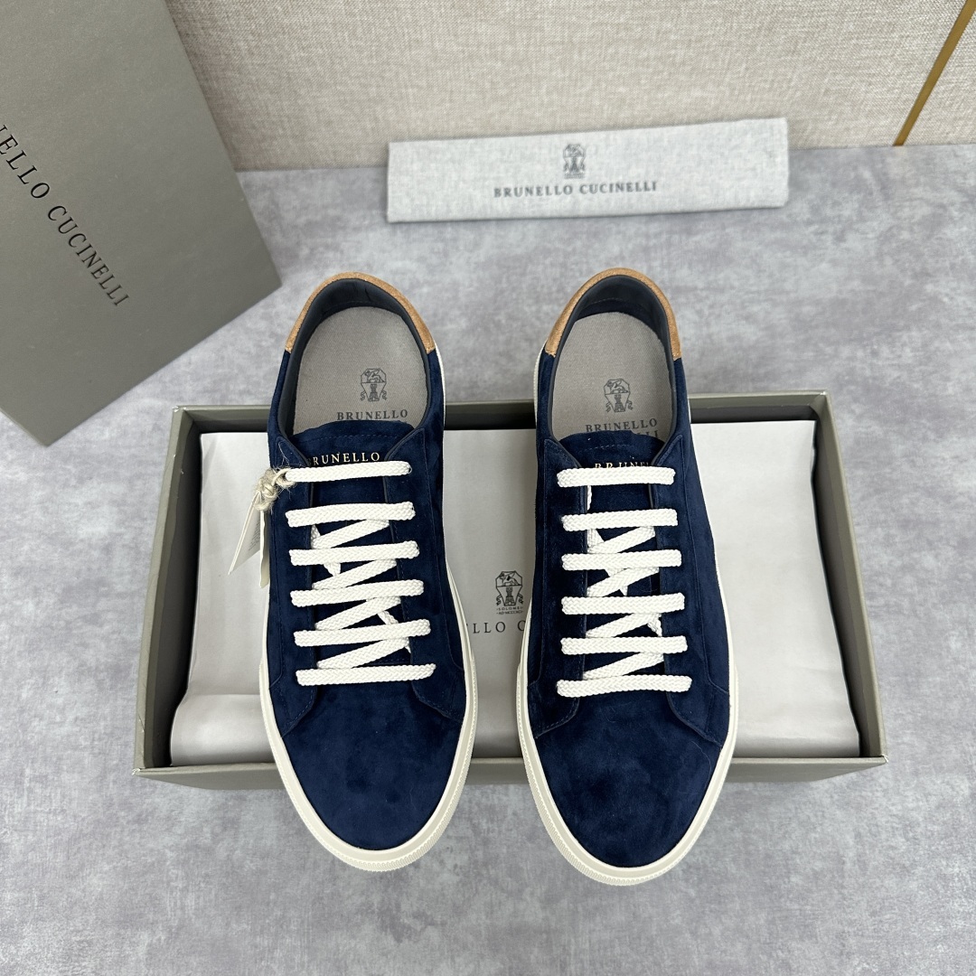 💋💍BC家 Brunello Cucinell* 绒面革胶底鞋 官方 9,900 新品男款休
