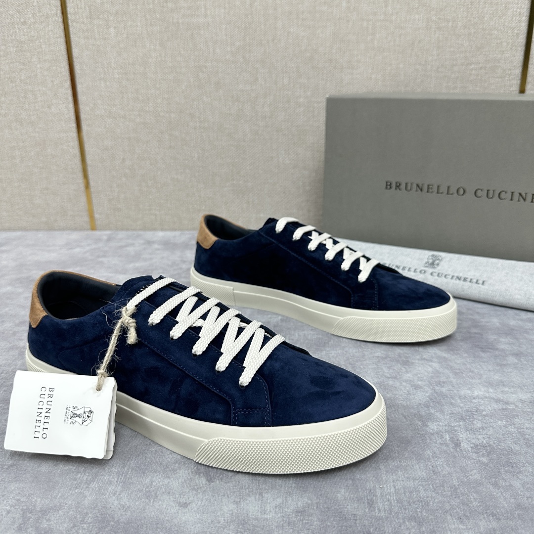 💋💍BC家 Brunello Cucinell* 绒面革胶底鞋 官方 9,900 新品男款休