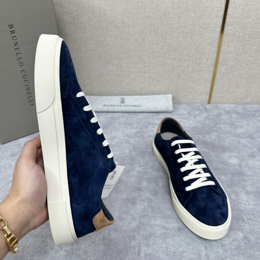 💋💍BC家 Brunello Cucinell* 绒面革胶底鞋 官方 9,900 新品男款休