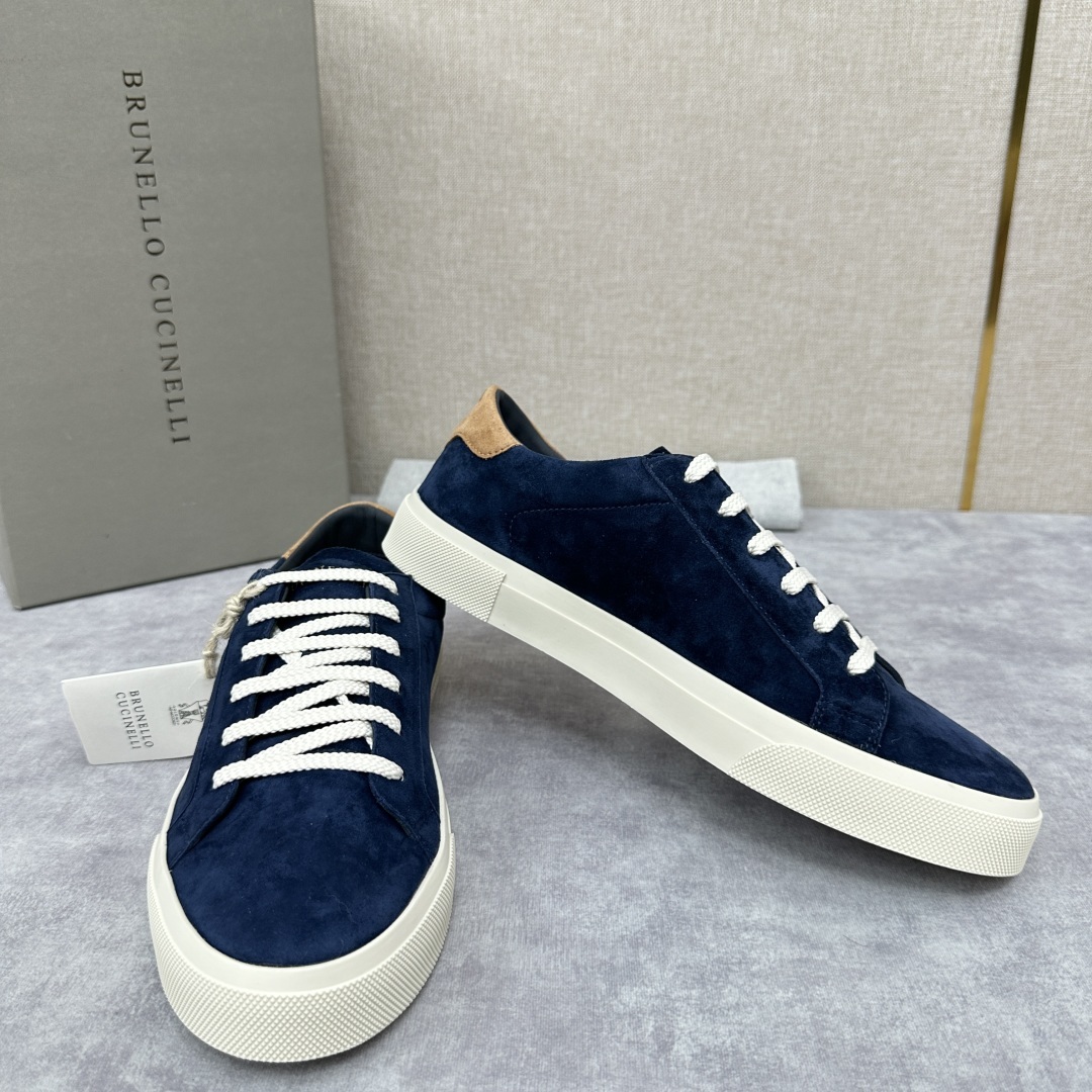💋💍BC家 Brunello Cucinell* 绒面革胶底鞋 官方 9,900 新品男款休