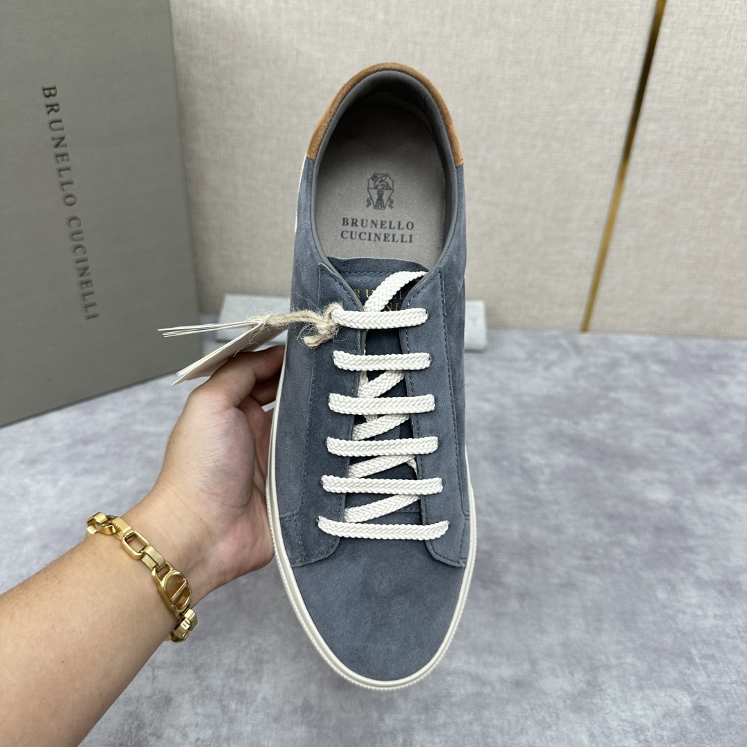 💋💍BC家 Brunello Cucinell* 绒面革胶底鞋 官方 9,900 新品男款休