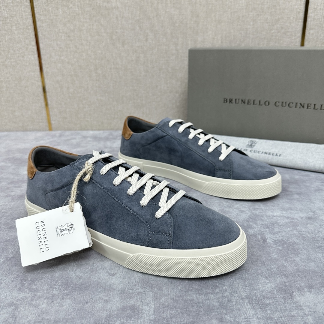💋💍BC家 Brunello Cucinell* 绒面革胶底鞋 官方 9,900 新品男款休