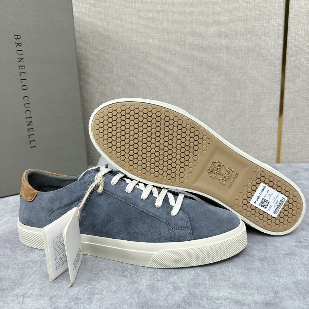 💋💍BC家 Brunello Cucinell* 绒面革胶底鞋 官方 9,900 新品男款休