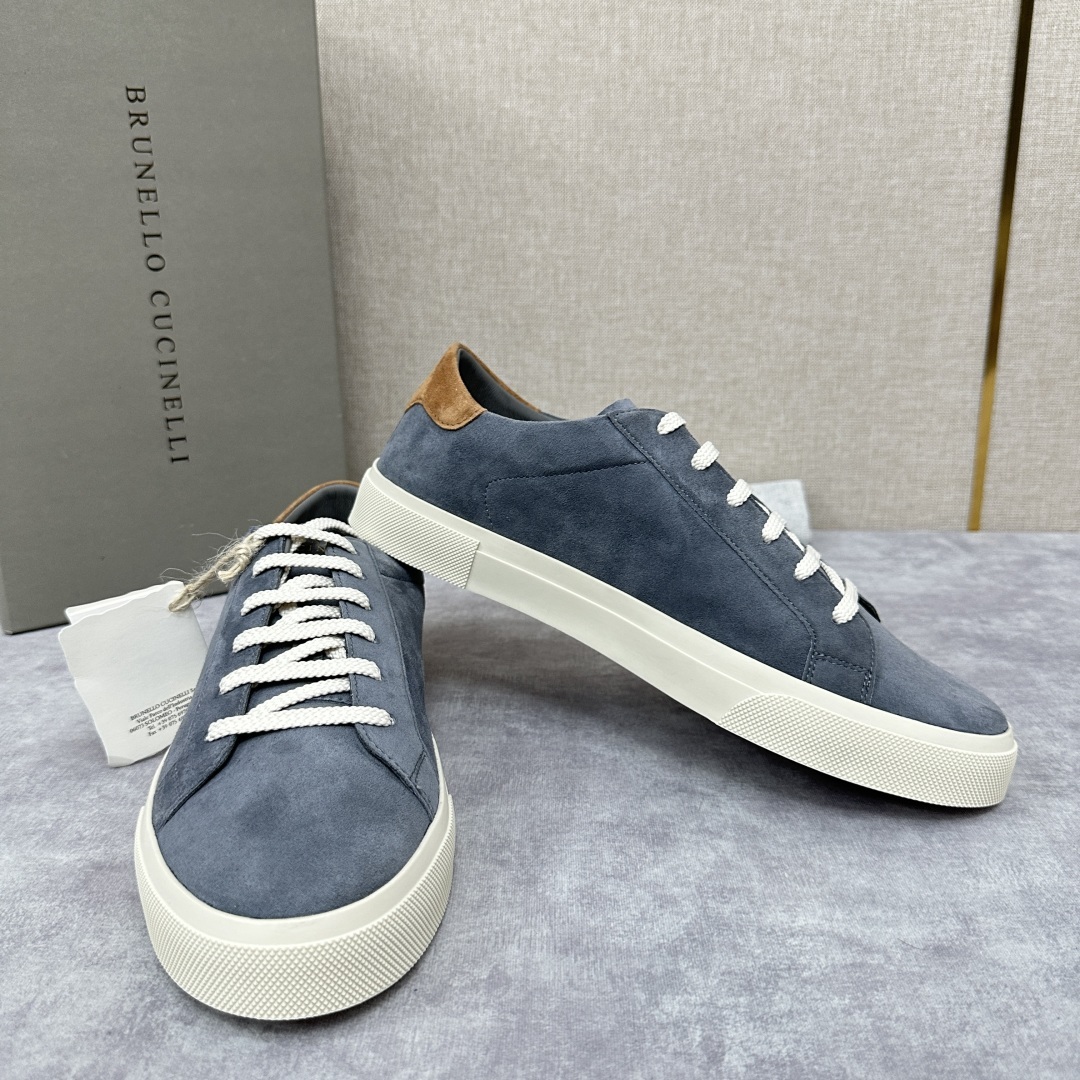💋💍BC家 Brunello Cucinell* 绒面革胶底鞋 官方 9,900 新品男款休